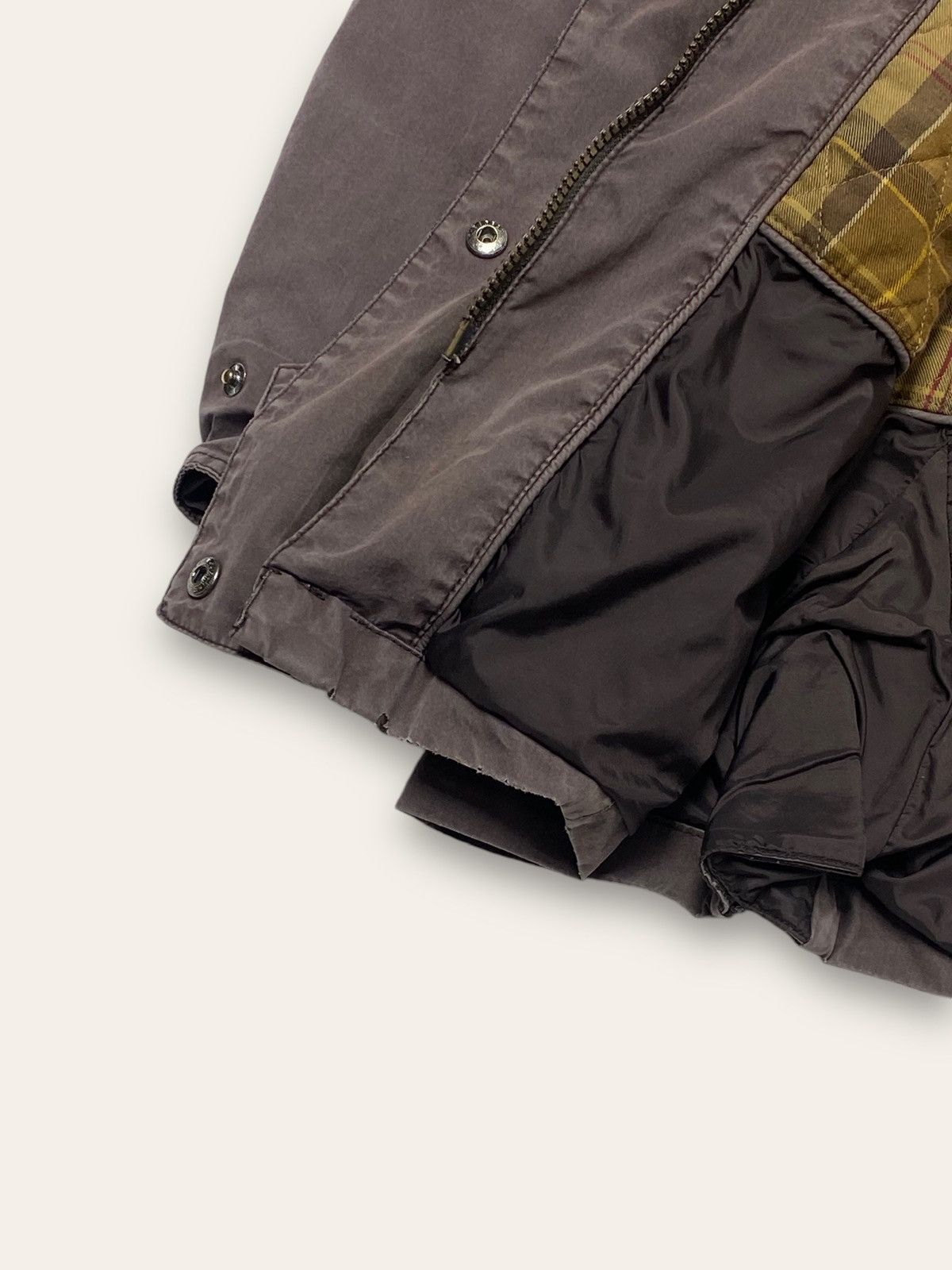 Barbour Vintage BARBOUR Faded Brown Hooded Shell Jacket Waterproof Size US M / EU 48-50 / 2 - 8 Thumbnail