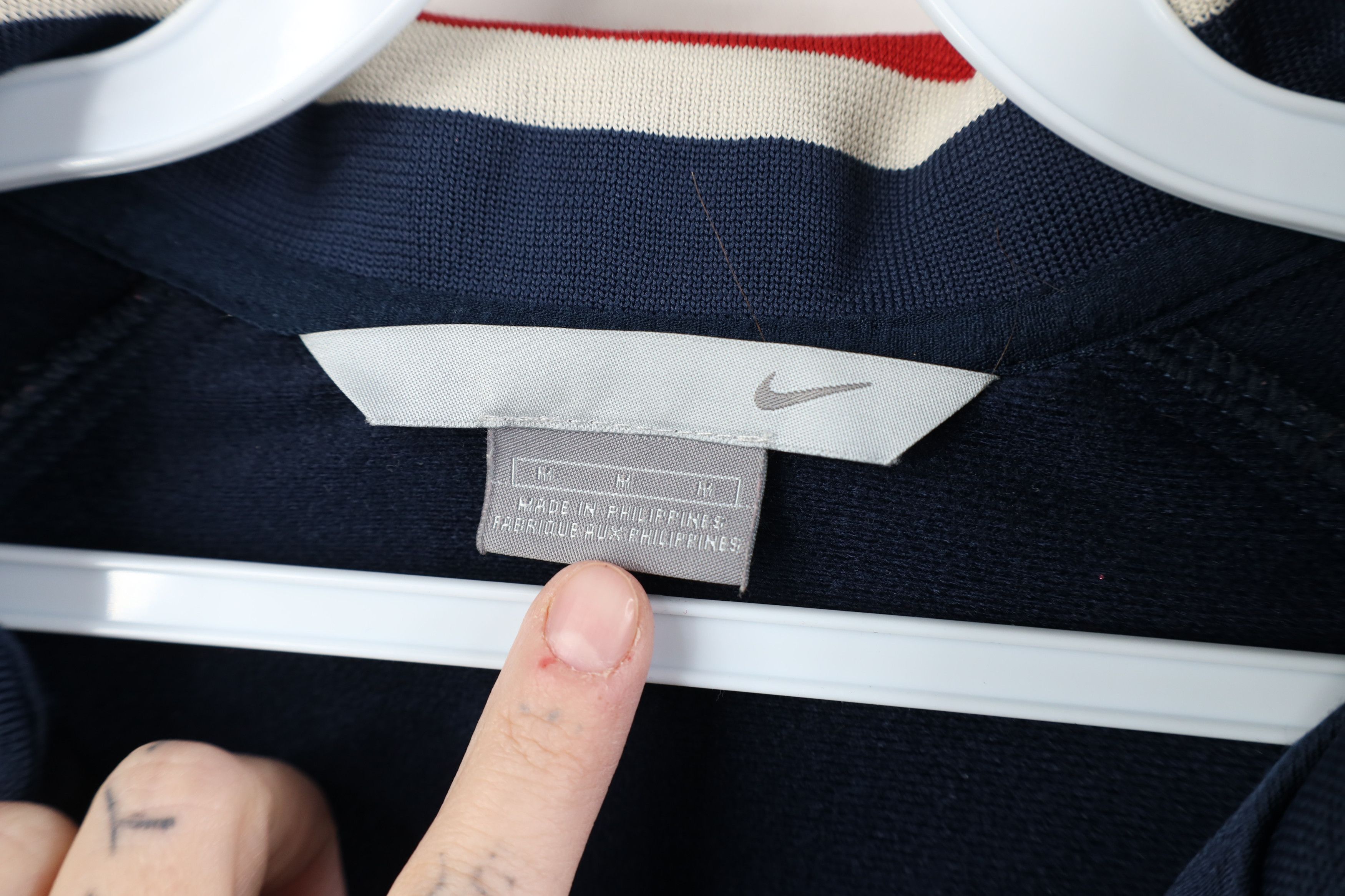 Nike Vintage Y2K Nike Mens Mini Swoosh Tennis Track Jacket Blue Size M / US 6-8 / IT 42-44 - 9 Thumbnail