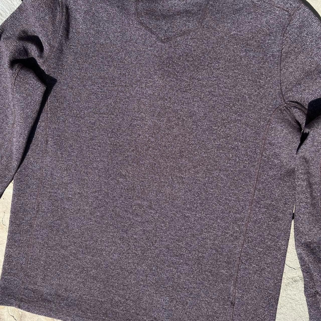 Eddie Bauer Burgundy Heather Waffle Knit Thermal Henley Contrast Placket Size US L / EU 52-54 / 3 - 6 Thumbnail