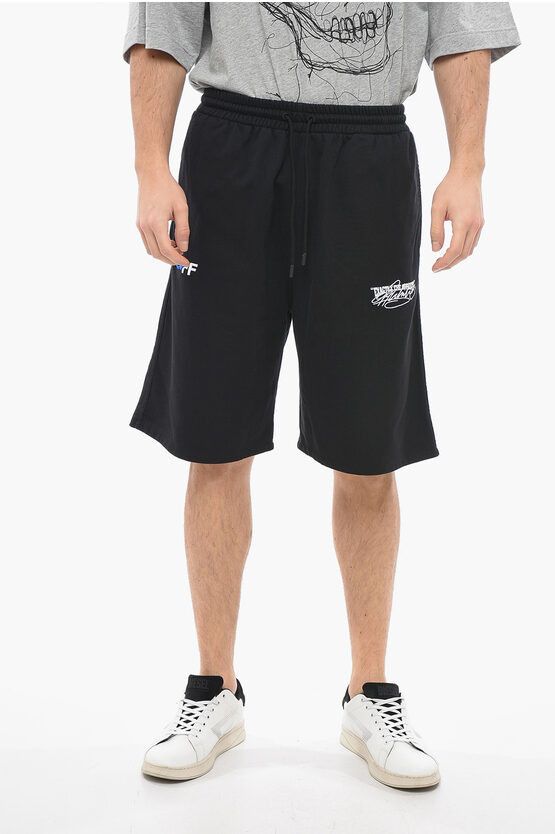 image of Off White Seasonal Jersey Exact Opposite Sweatpants in Black, Men's (Size 30)