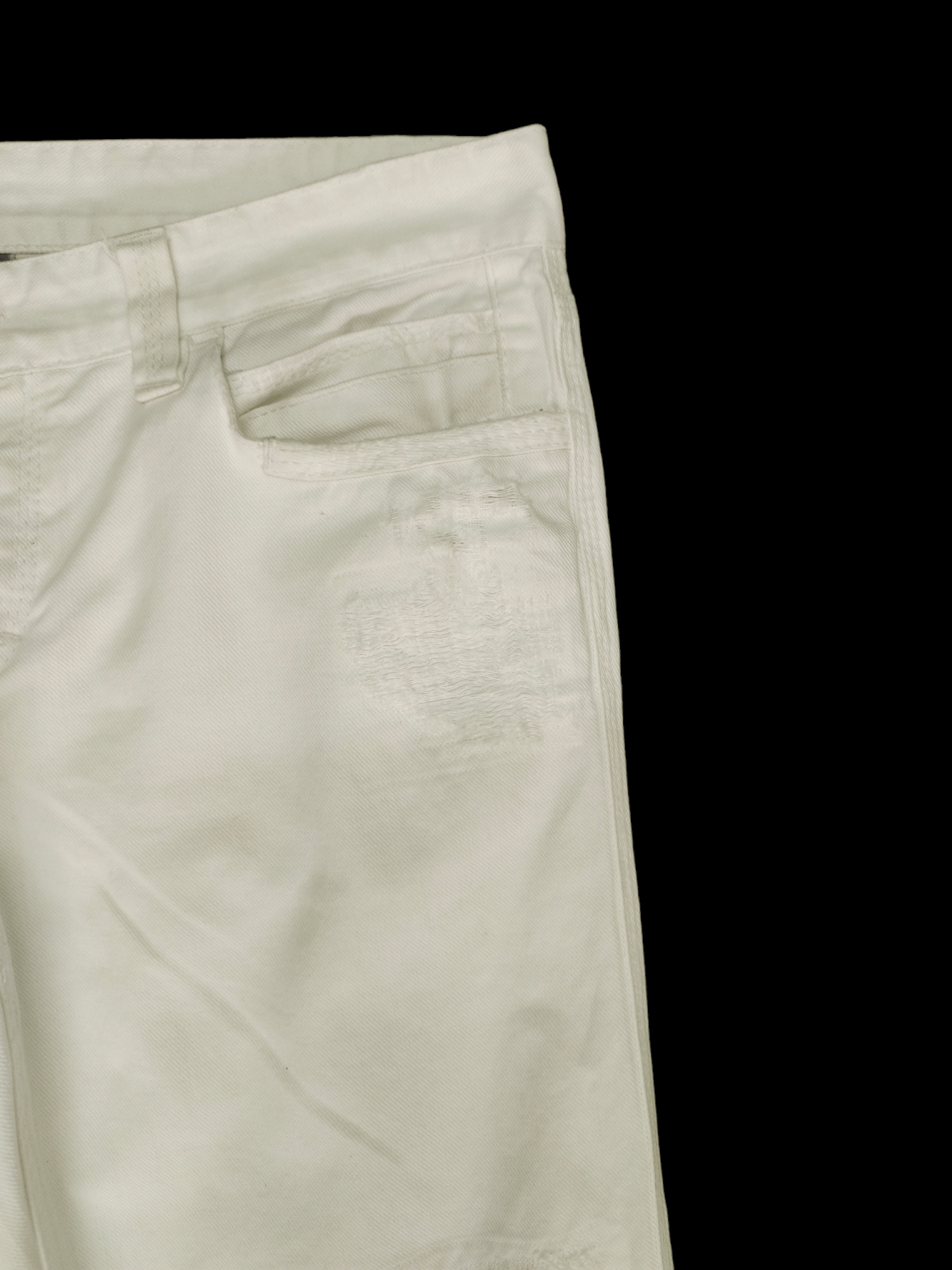 Dolce & Gabbana Dolce & Gabbana White Distressed Denim Jeans Low Rise Size US 33 - 6 Thumbnail
