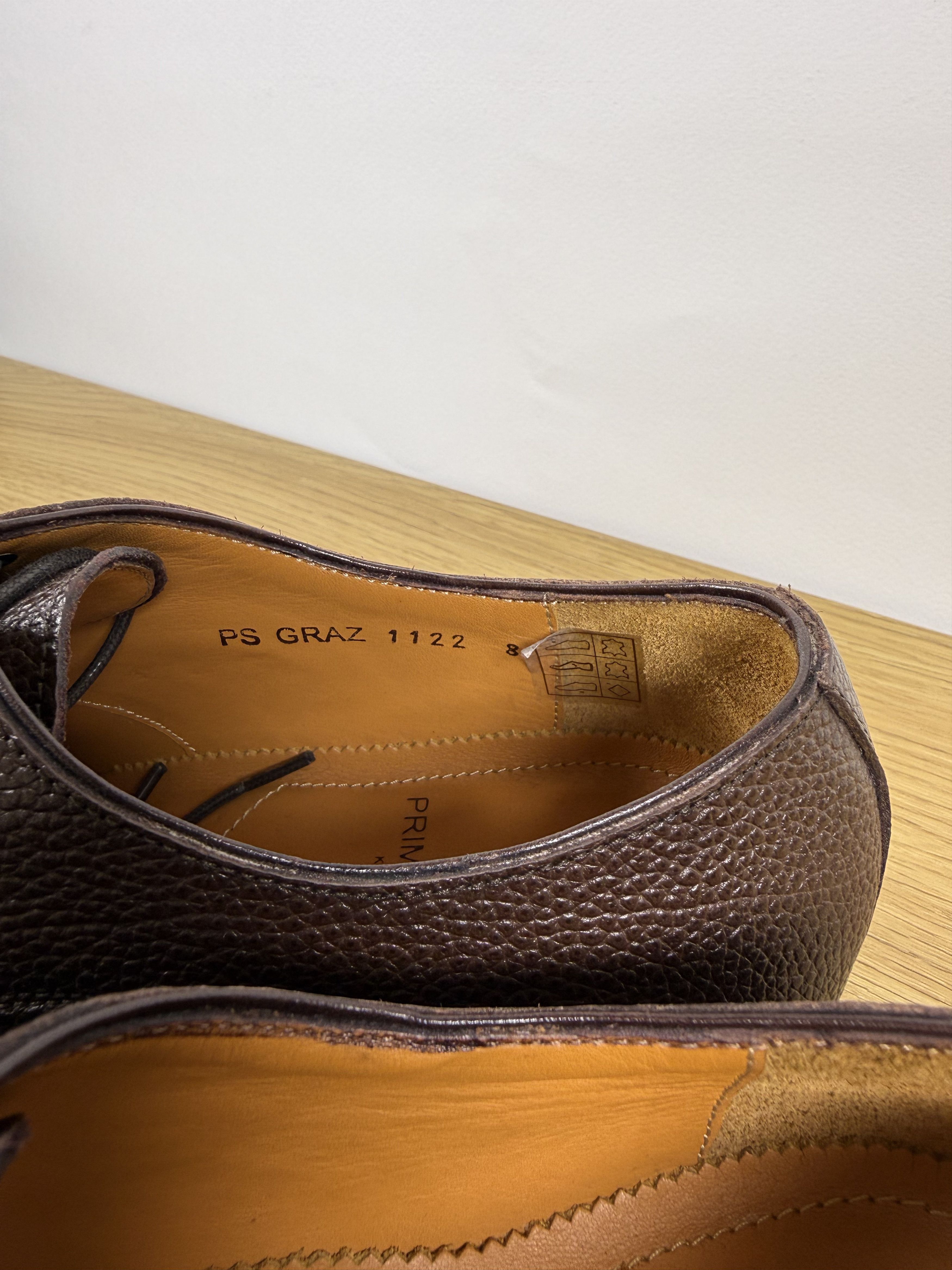 Other PRIME SHOES Goodyear welted brown Grain Leather Derbies Size US 9 / EU 42 - 3 Thumbnail