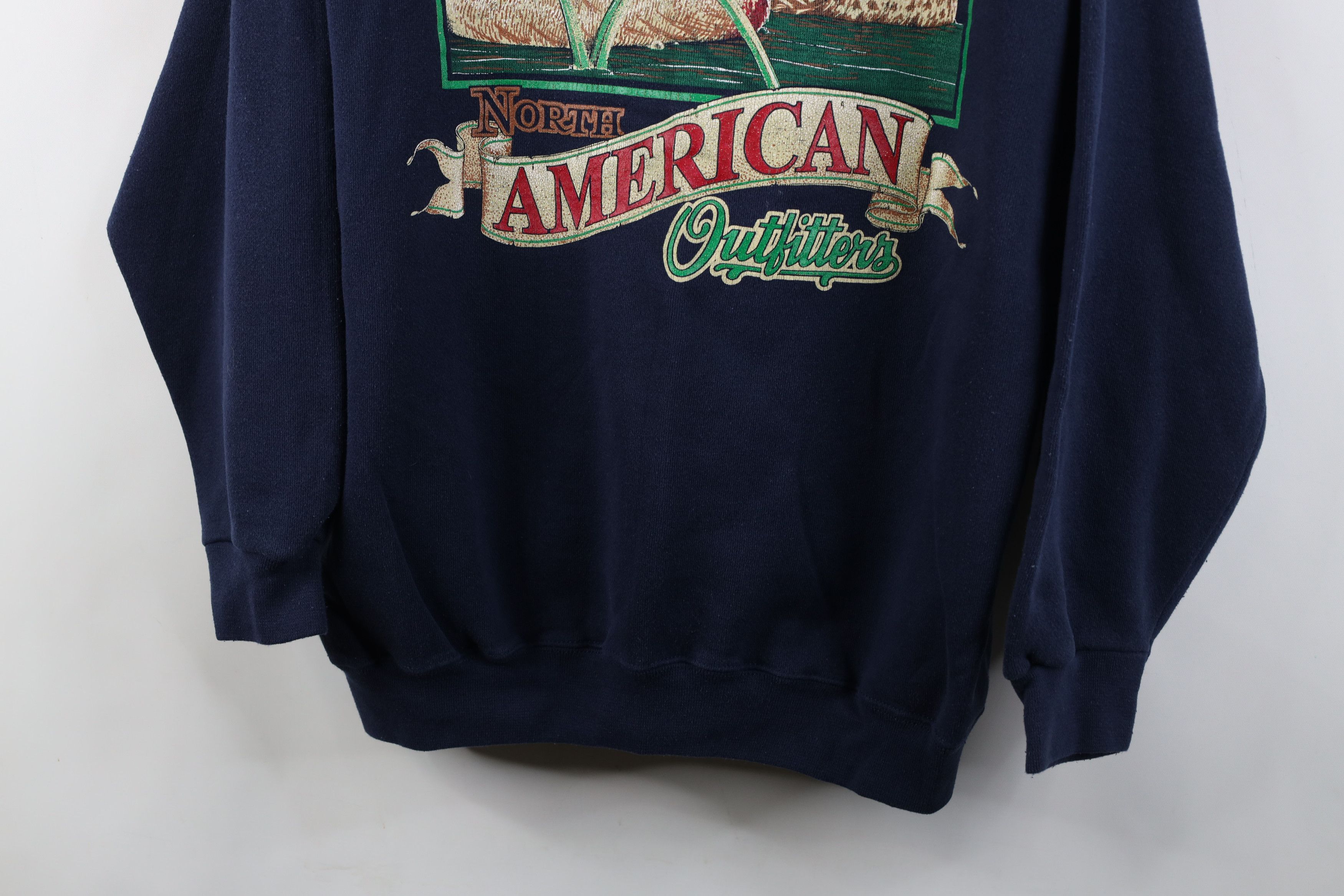 Vintage Vintage 90s Streetwear North American Duck Sweatshirt USA Size US XL / EU 56 / 4 - 3 Thumbnail