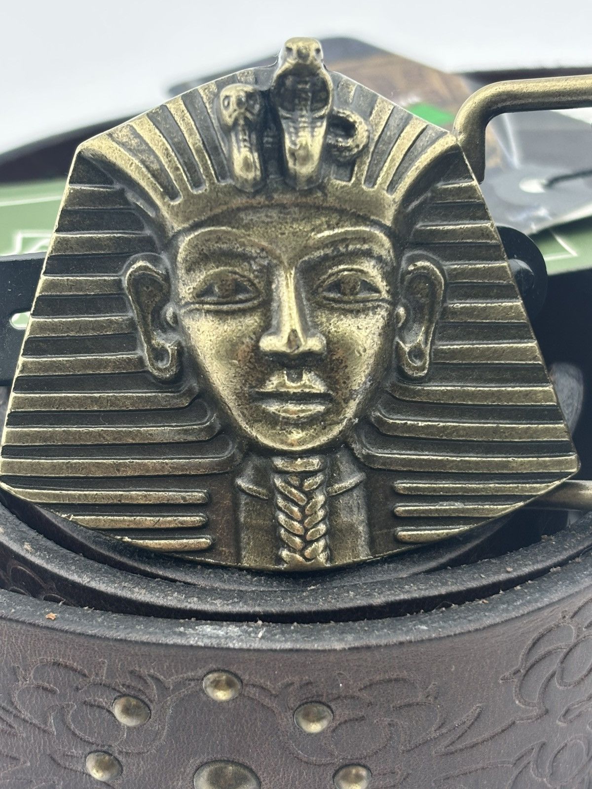 Denim Tears Tracy's King Tut Belt Brown Leather Men's - FW23