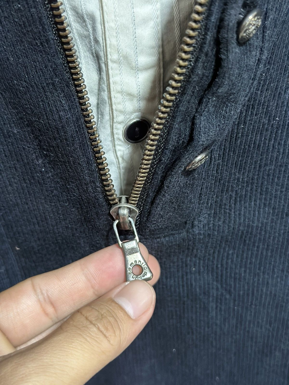 semanticdesign Vintage SemanticDesign Polo Zipper Faded Tee Size M / US 6-8 / IT 42-44 - 8 Thumbnail