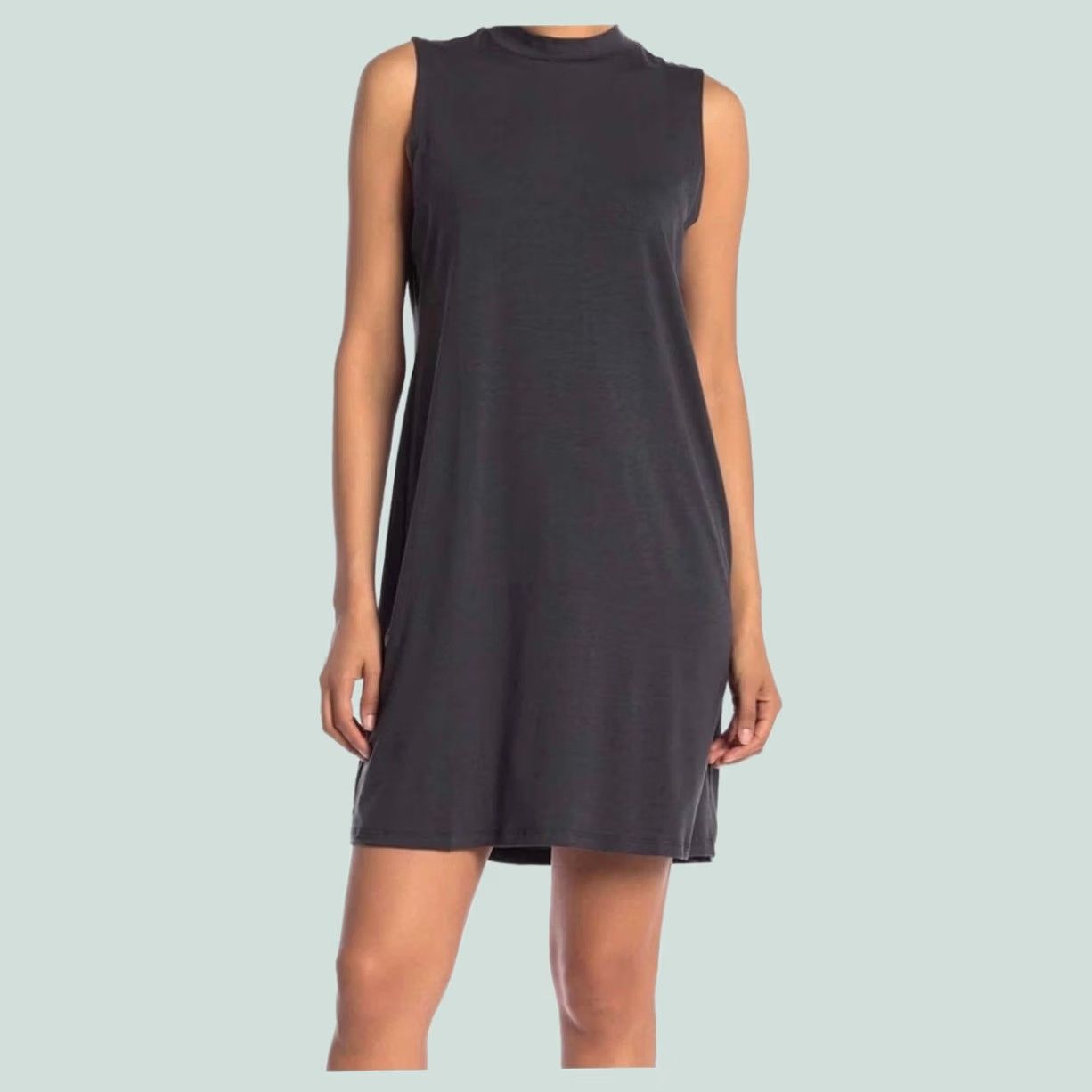 Eileen Fisher Eileen Fisher Black Dress Sleeveless Mock Neck XL Shirt Dress Women Dress Length Knee Length Black 100% Cotton Solid Comfortable Minimalist Size XL / US 12-14 / IT 48-50 - 1 Thumbnail