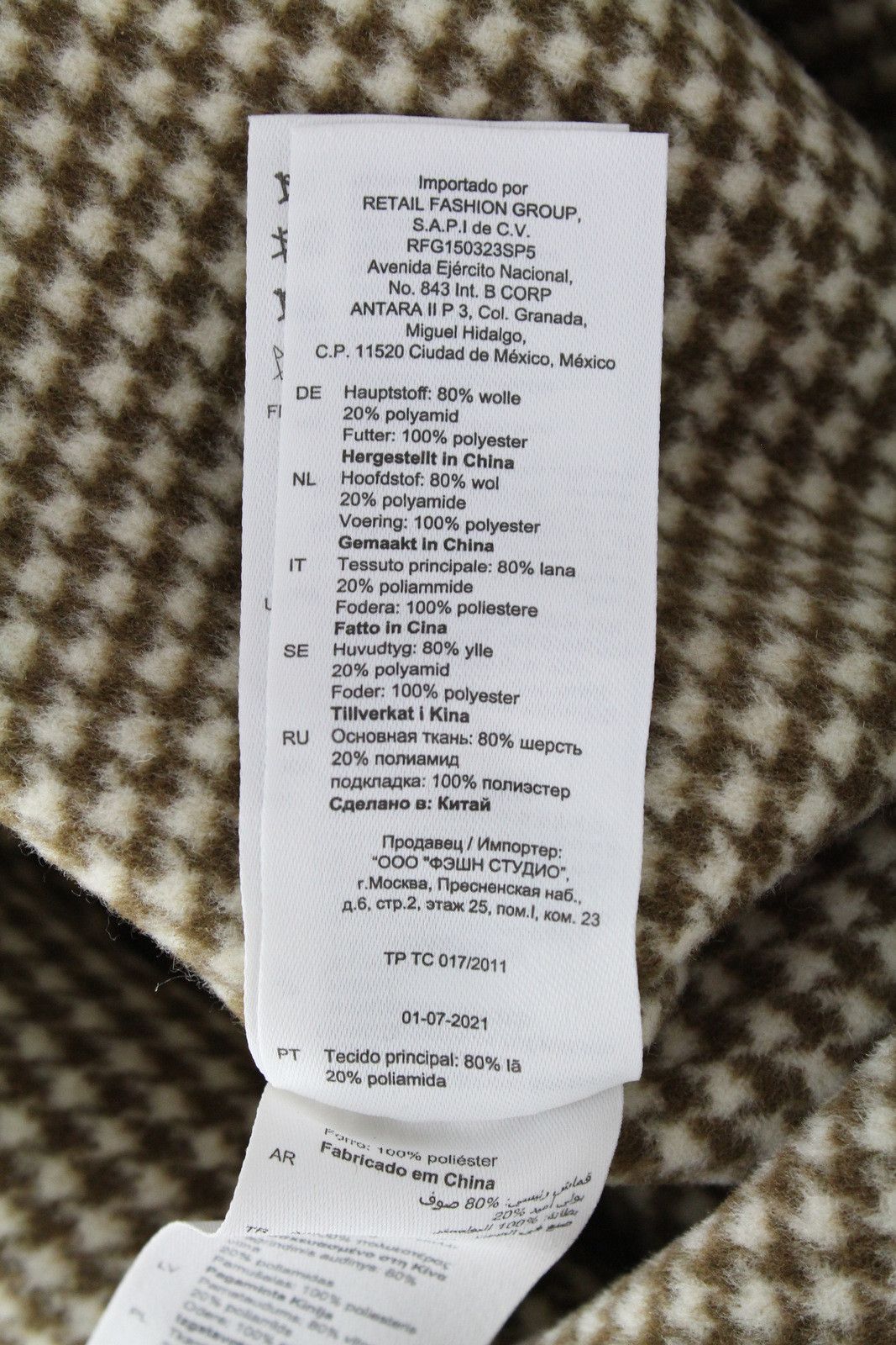 Sandro SANDRO Coat Womens (EU) 36 Wool Blend Oversize Shirt Type Size S / US 4 / IT 40 - 9 Thumbnail