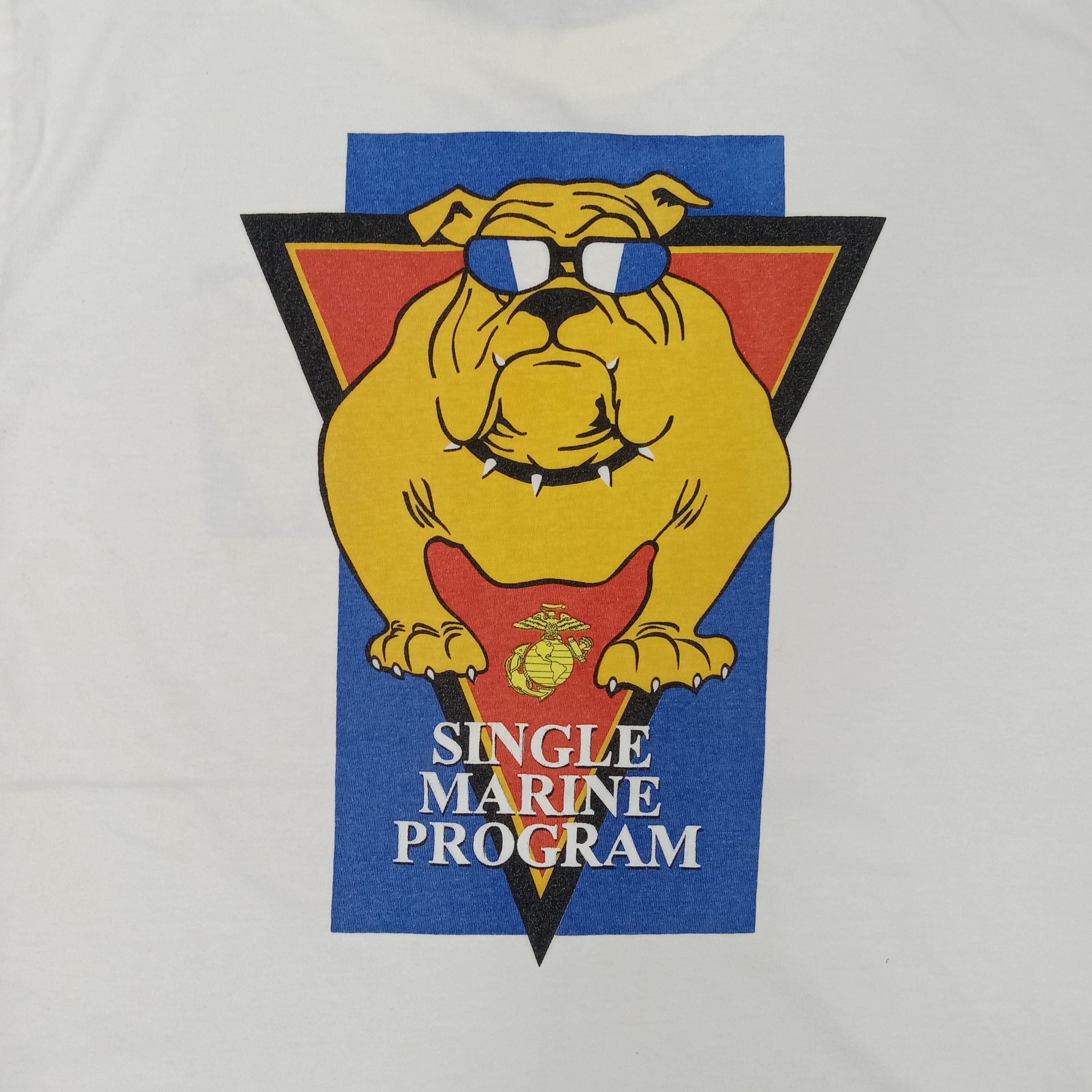 Vintage Single Marine Program American SMP Tshirt Size US XL / EU 56 / 4 - 2 Thumbnail