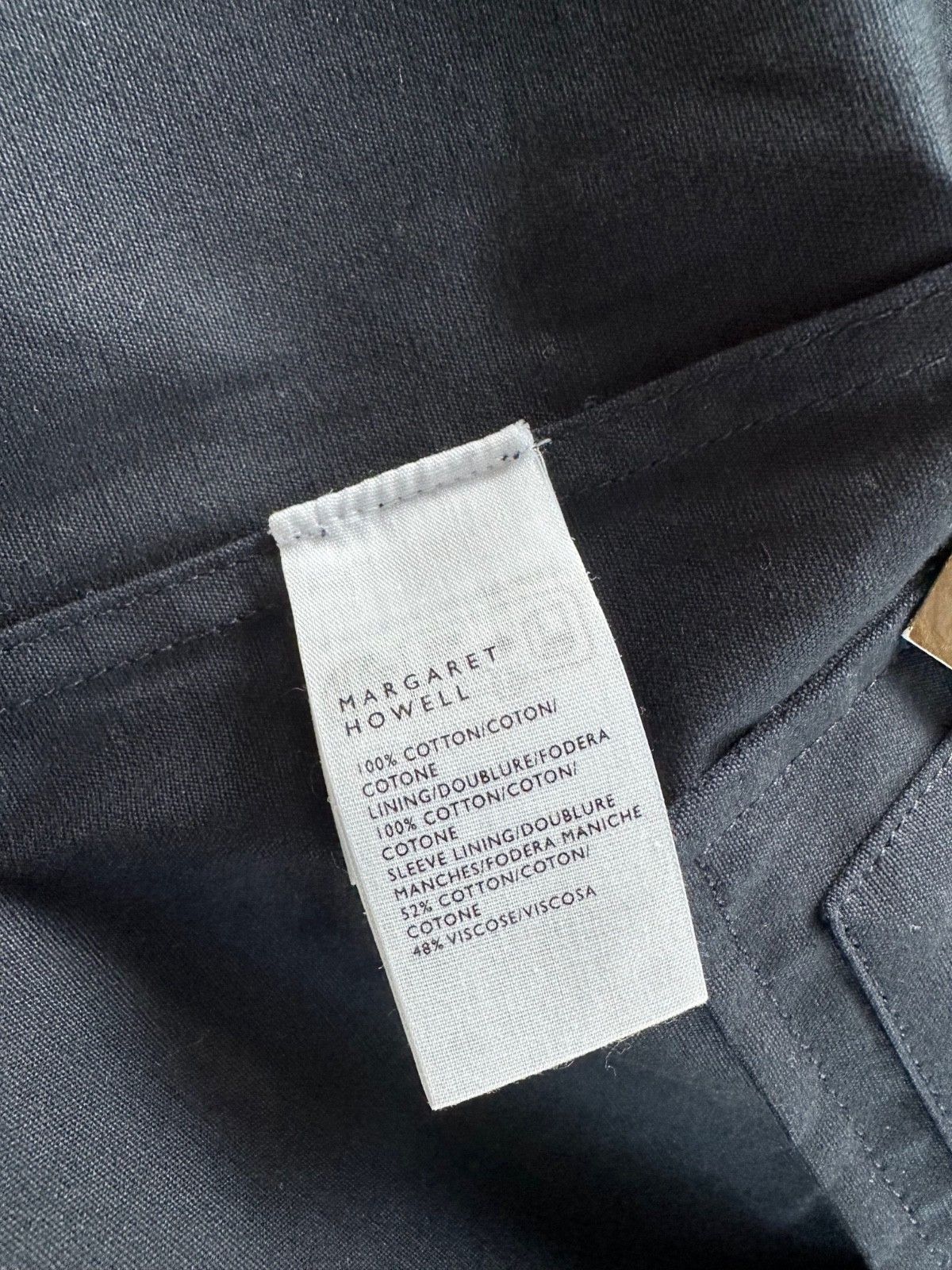 Margaret Howell Light Ventile Canvas Cotton Mac Dark Navy SS25 Size US M / EU 48-50 / 2 - 6 Thumbnail