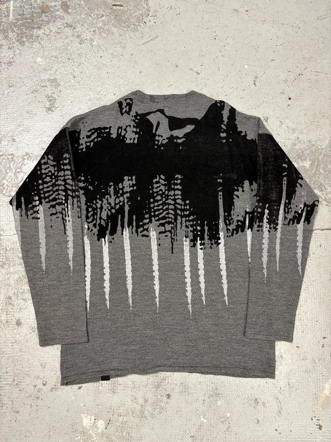 Emporio Armani FW2019 Emporio Armani Abstract Skyscrapers Grey Sweater Size US M / EU 48-50 / 2 - 6 Thumbnail