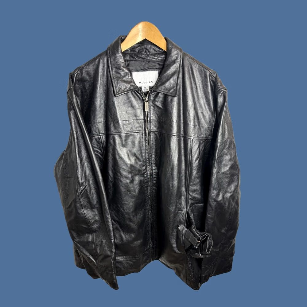 Vintage VINTAGE Wilsons Leather Jacket Womens 1X Black M. Julian Thinsulate Gloves Bomber Jacket 90s Mens Big & Tall Size XL / US 12-14 / IT 48-50 - 1 Thumbnail