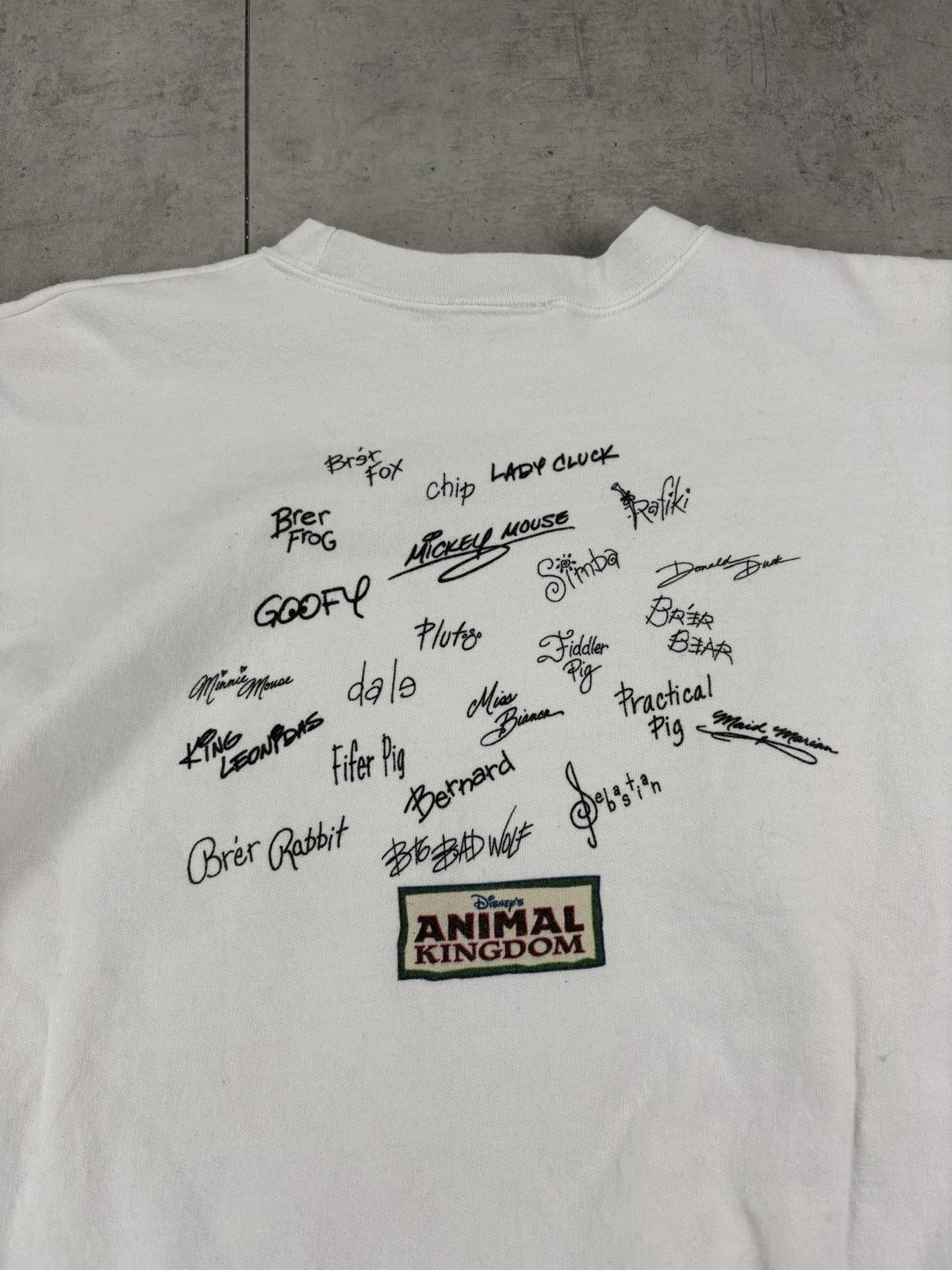 Disney Vintage Disney Animal Kingdom Sweatshirt autograph Spellout Size US L / EU 52-54 / 3 - 7 Thumbnail
