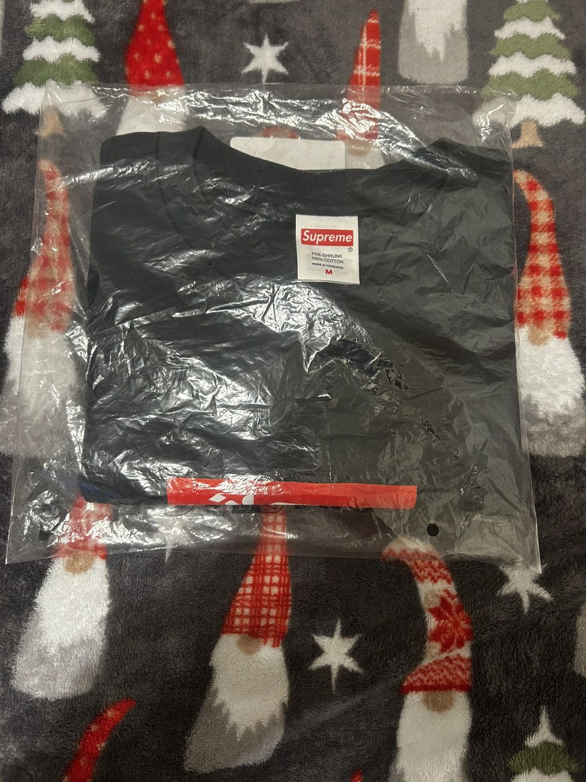 Supreme Arabic Box Logo Tee - M (Navy)