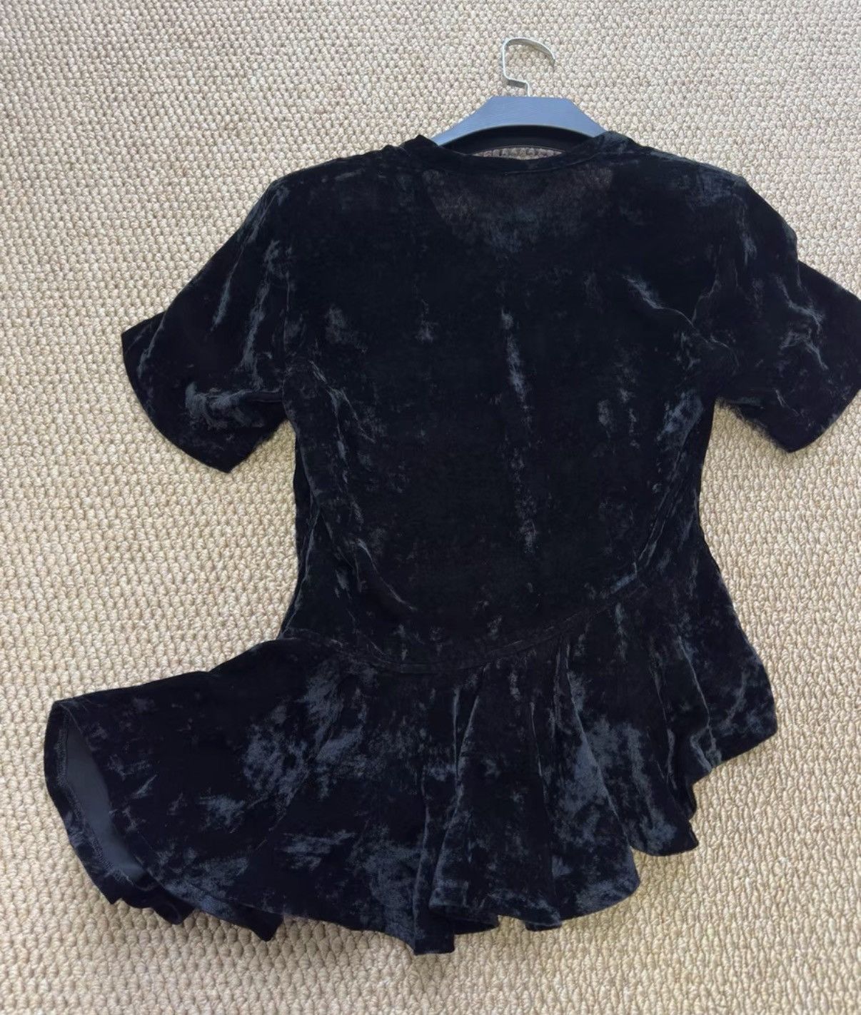 Comme des Garcons Comme des Garçons Ice Velvet Irregular Waist Ruffle Top K23 Size S / US 4 / IT 40 - 8 Thumbnail