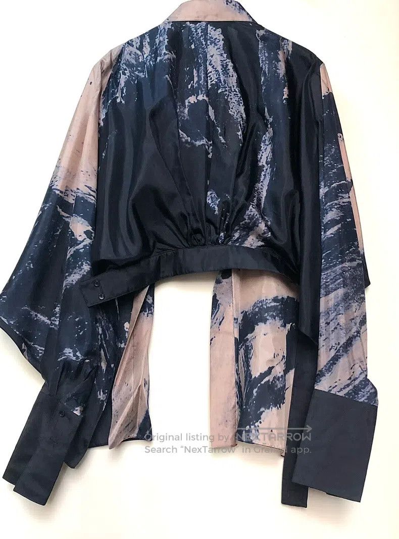 Alaia Alaia Ink Mulberry Silk Shirt Size S / US 4 / IT 40 - 5 Thumbnail
