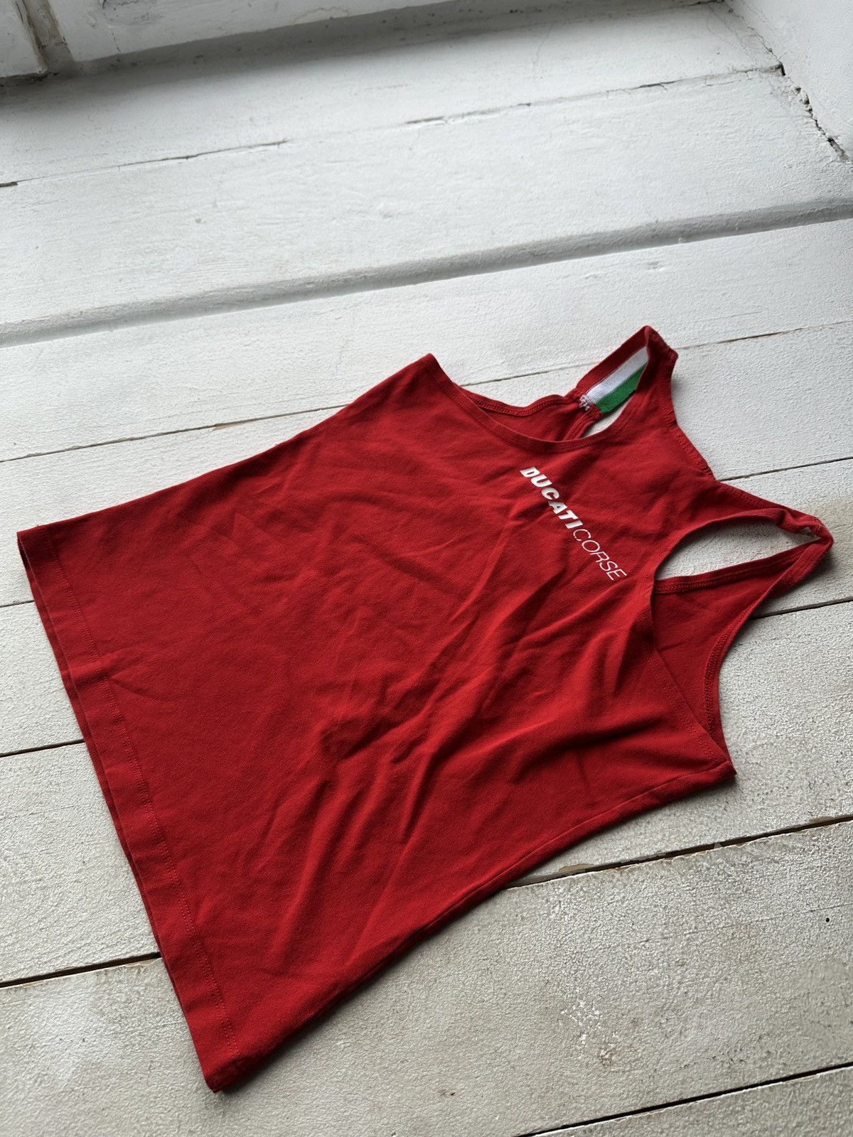 Ducati RARE 🚨 RED DUCATI BIG LOGO TANK TOP WOMEN MOTO SPORT RACING Size S / US 4 / IT 40 - 8 Thumbnail