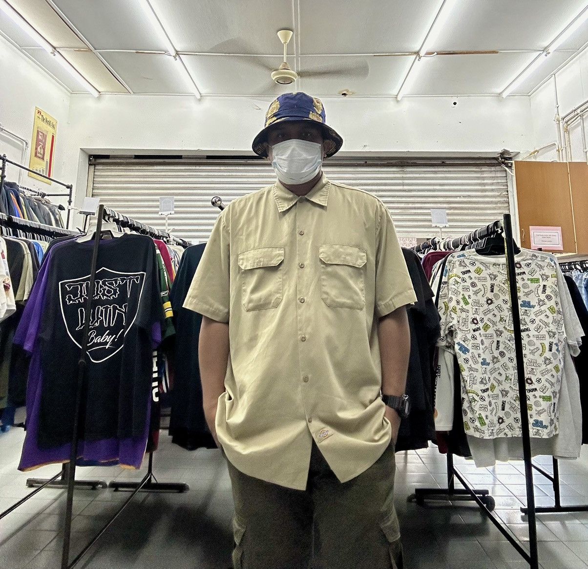 Vintage VTG Alps Kawamura Inspired by Versace Silk Bucket Hat Size ONE SIZE - 7 Thumbnail