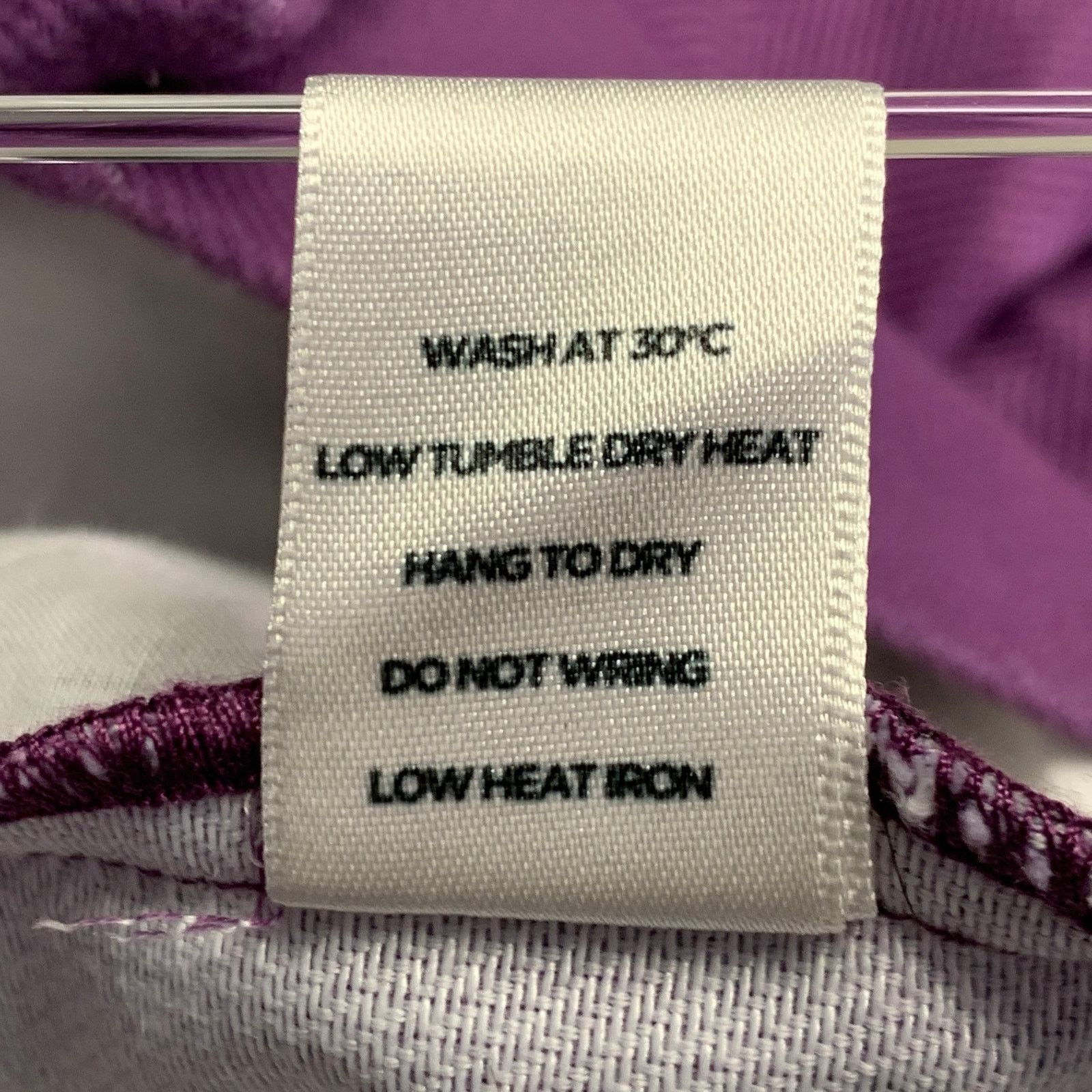 Other Size 32 Purple Polyester Herringbone Pleated Dress Pants Size US 32 / EU 48 - 9 Thumbnail