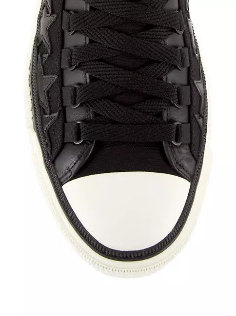 Amiri o1w1db11224 Stars High-Top Sneakers in Black & White Size US 11 / EU 44 - 4 Thumbnail