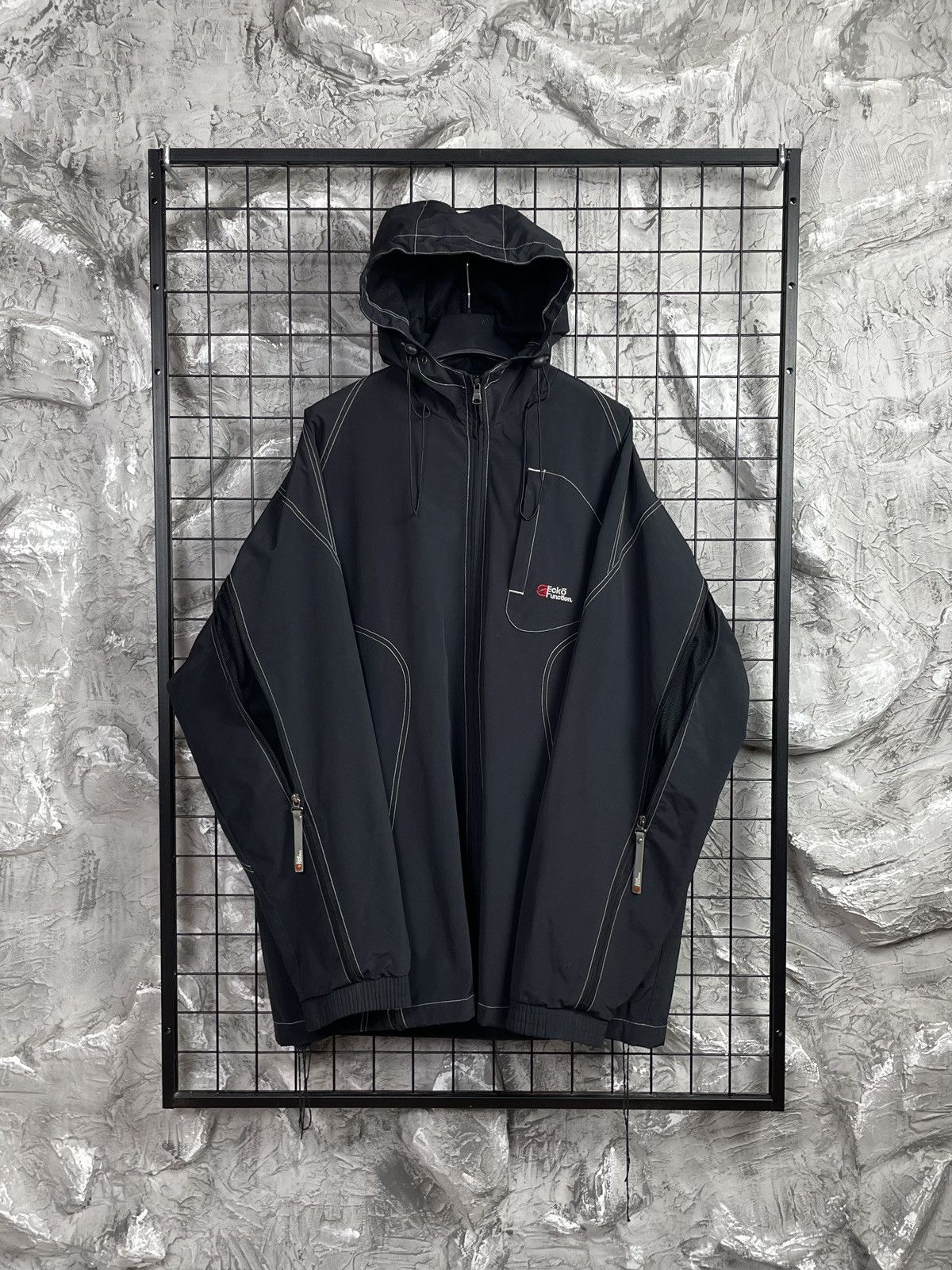 Ecko Unltd. Ecko Rare Vintage Y2K Big Logo Rap Jacket Multiple Zippers Size US XXL / EU 58 / 5 - 3 Thumbnail