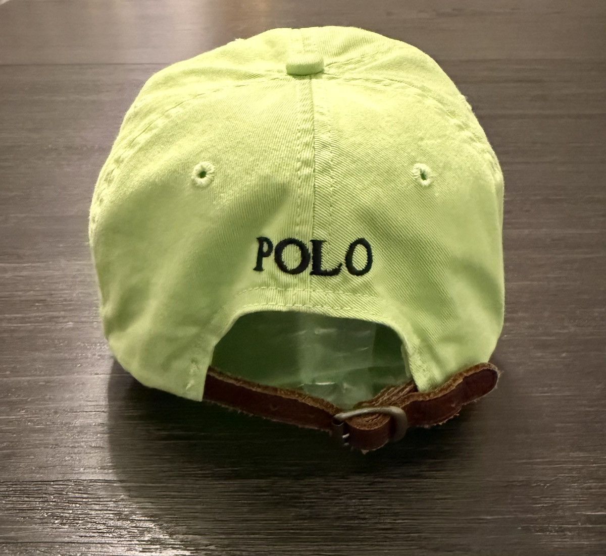 Polo Ralph Lauren Vintage Polo Ralph Lauren Strapback Hat Light Neon Green Size ONE SIZE - 2 Thumbnail
