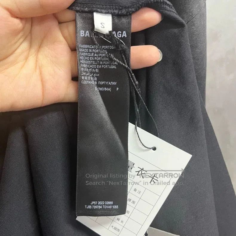 Balenciaga Balenciaga Gray Logo Print Short Sleeve T-shirt. Size US S / EU 44-46 / 1 - 3 Thumbnail