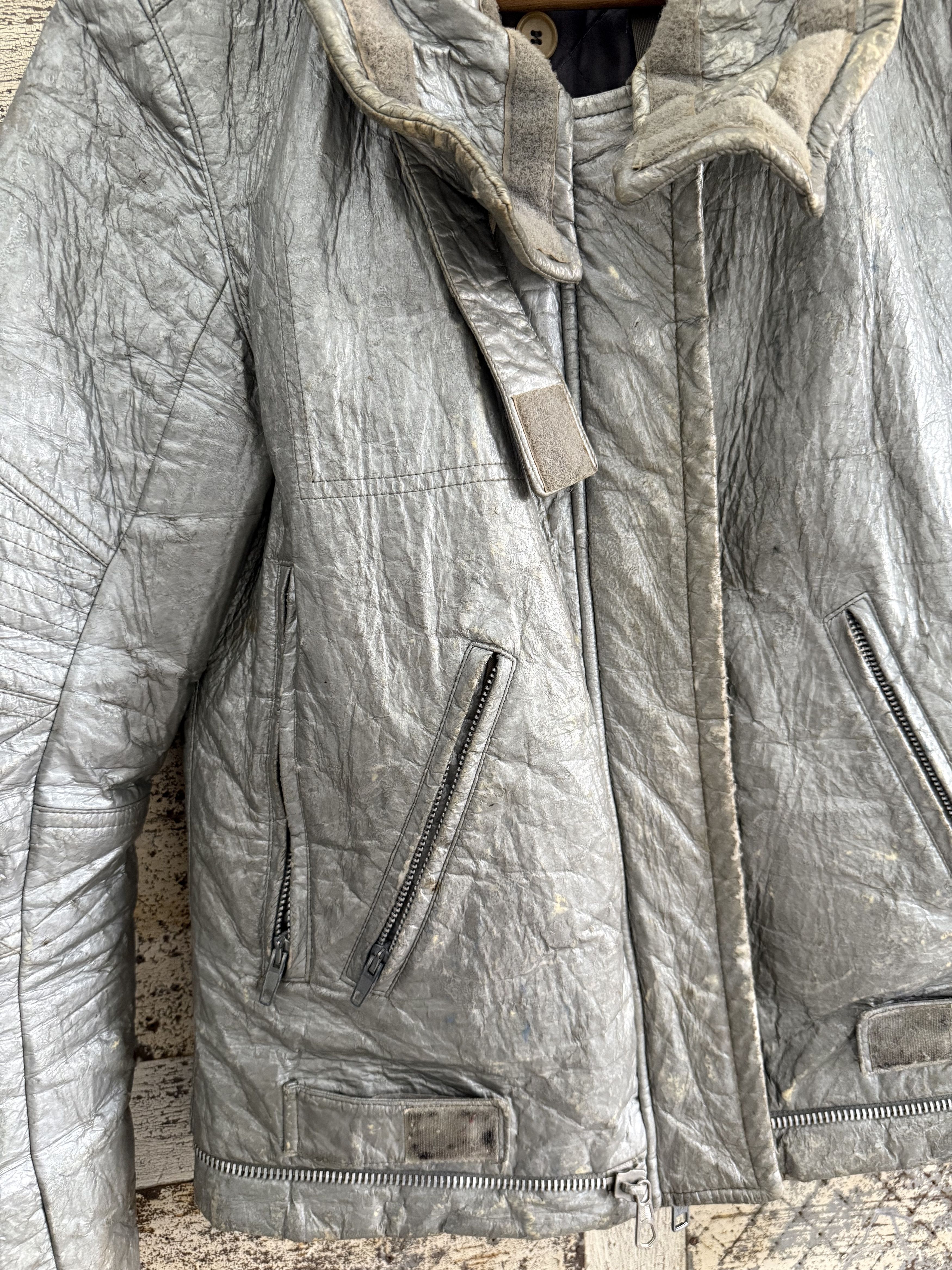 Helmut Lang 1999 Helmut Lang Astro Biker Jacket & Pants Set Size US S / EU 44-46 / 1 - 3 Thumbnail