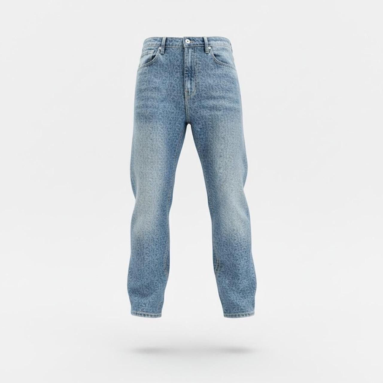 Forever 21 Forever 21 Word Print Slim Straight Jeans Size US 34 / EU 50 - 1 Thumbnail