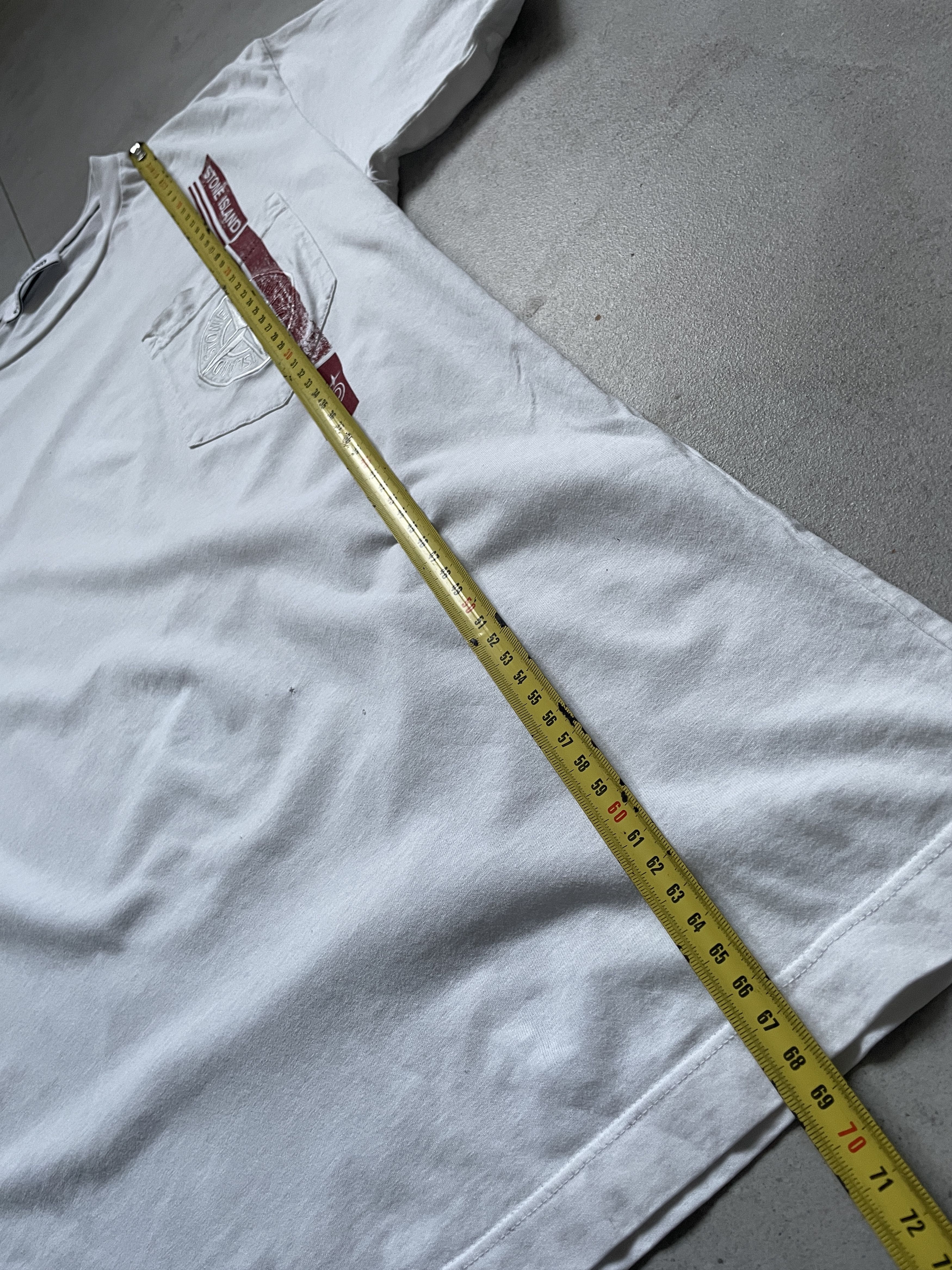 Stone Island STONE ISLAND POCKET TEE LOGO WHITE TEE Size US S / EU 44-46 / 1 - 8 Thumbnail