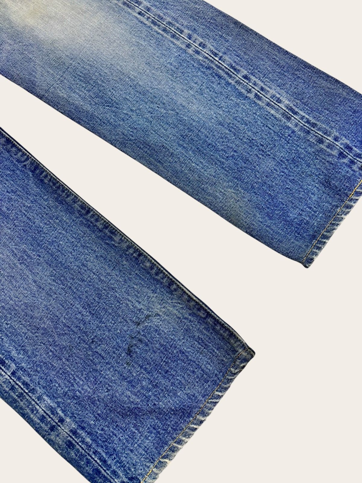 Denime 80s Japan Denime Selvedge Distress Jeans Size US 31 - 6 Thumbnail