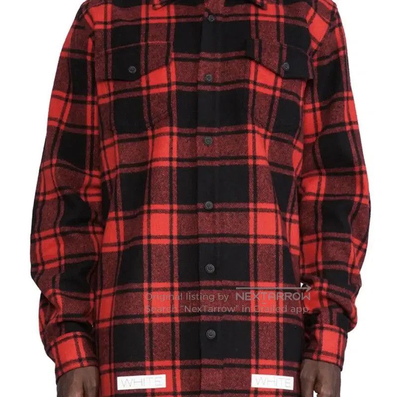 Off-White Off-White Red Wool Men's Cardigan . Size US S / EU 44-46 / 1 - 7 Thumbnail