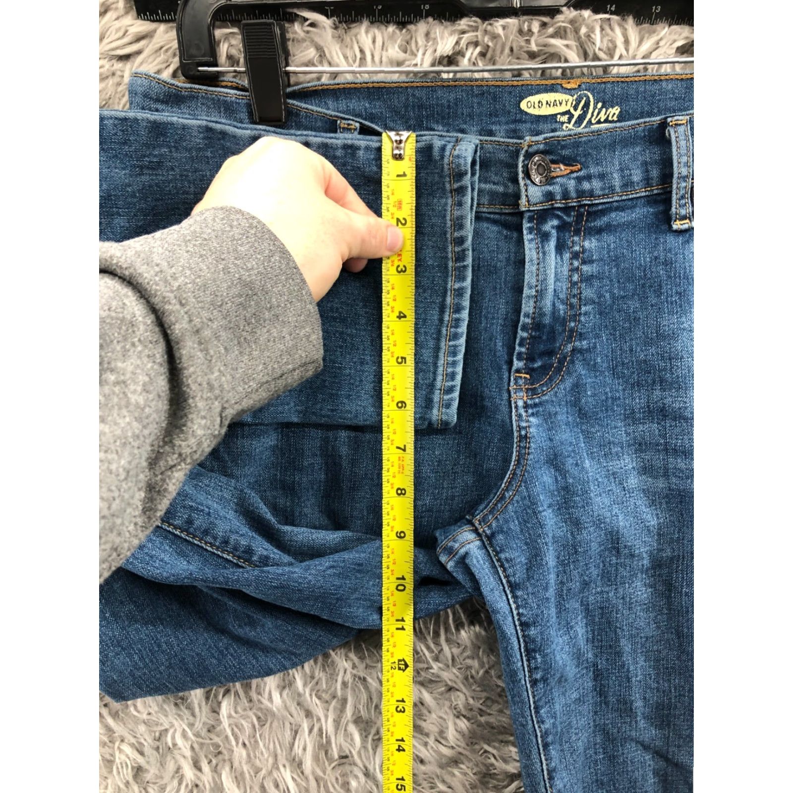 Old Navy Old Navy The Diva Jeans Skinny Women's Size 12 Regular Blue Medium Wash, 33" Waist, 33" Inseam Size 34" / US 12 / IT 48 - 4 Thumbnail