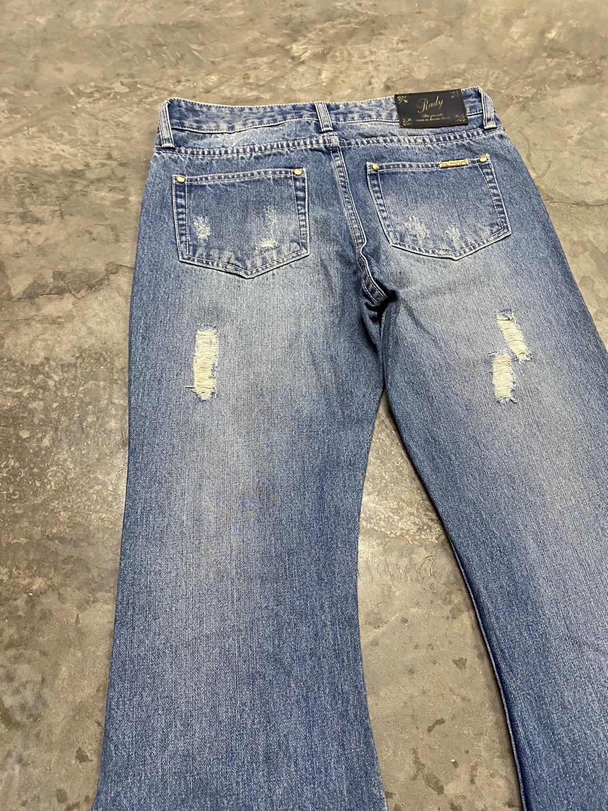 Flare Jeans Japan Distressed Hippie Jeans Vintage Fashion @2