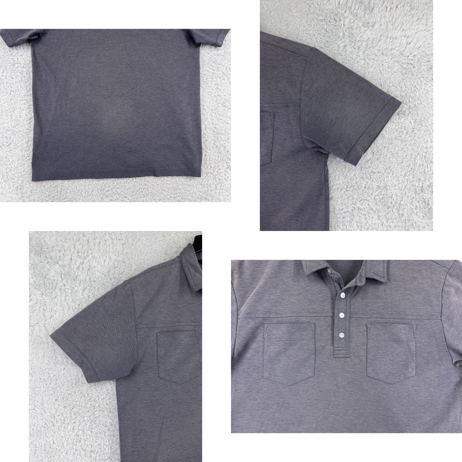 TravisMathew Travis Mathew Polo Shirt Mens Large Gray Pima Cotton Blend Pockets Golf Golfer Shirt polo Mens L Gray Cotton Blend Golf Athletic 90s? Size US L / EU 52-54 / 3 - 8 Thumbnail