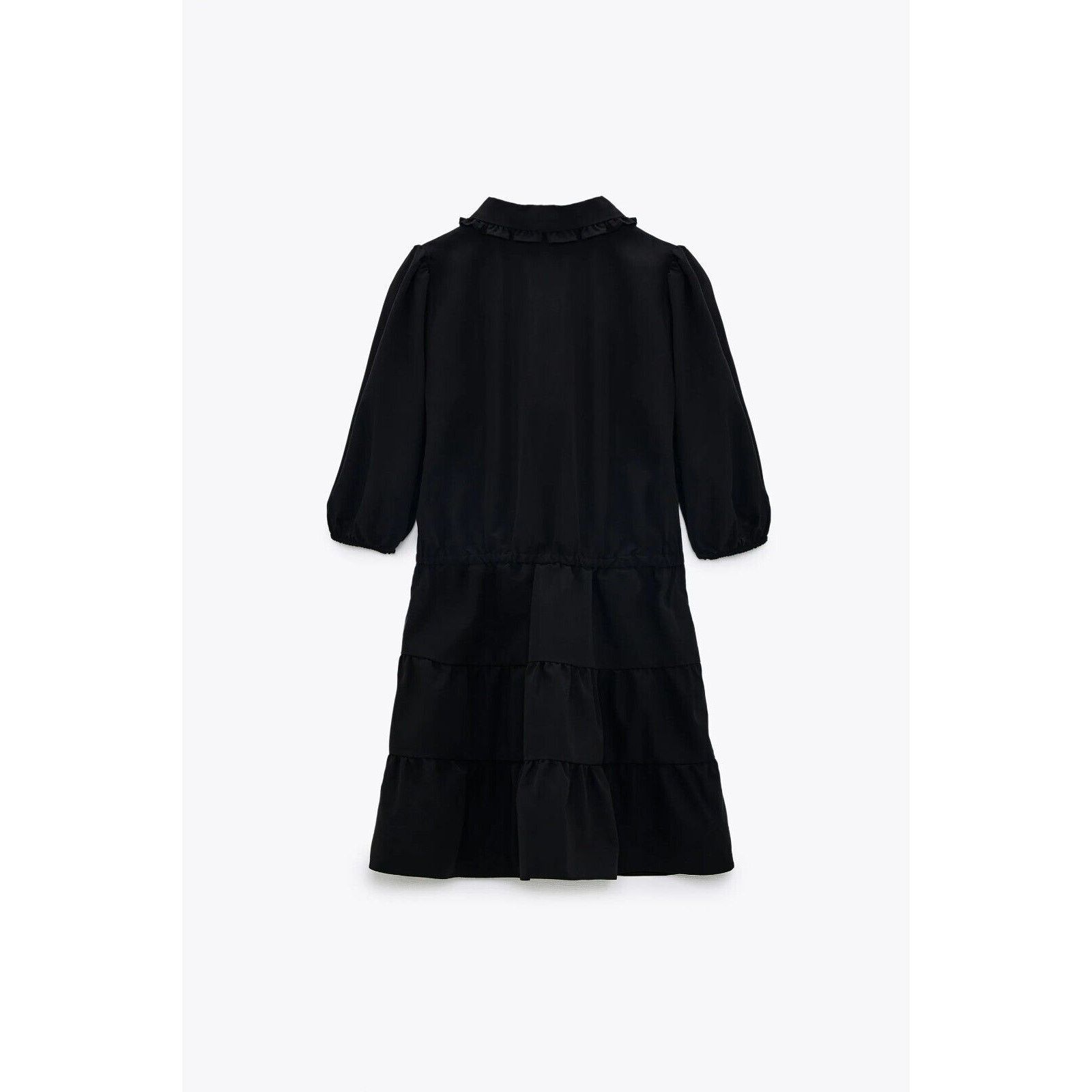 Zara ZARA Black Puff Sleeve Mini Dress NWT Size L / US 10 / IT 46 - 21 Thumbnail