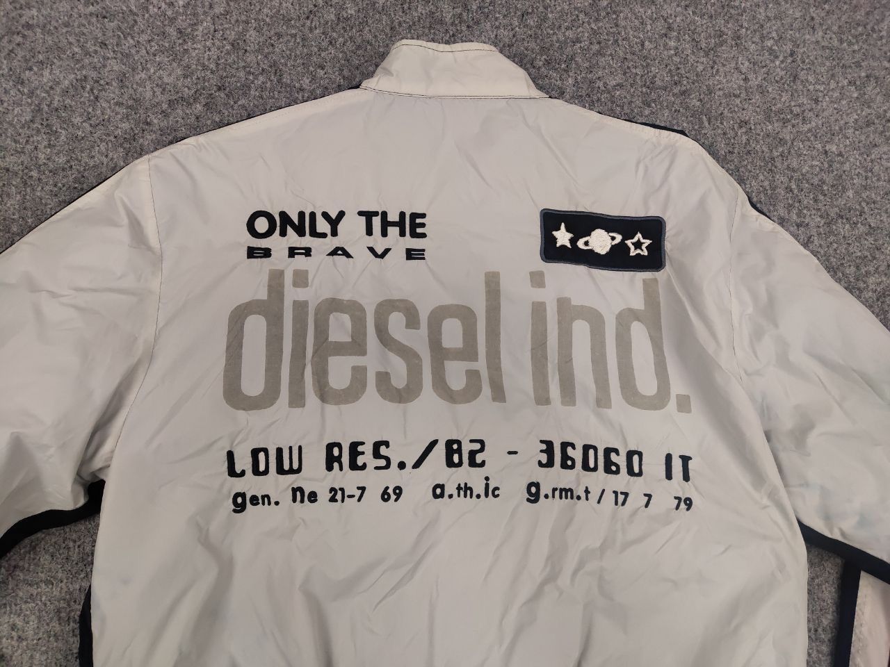 Diesel Vintage Y2K Diesel industry Logo Reversible Bomber Jacket Size US L / EU 52-54 / 3 - 11 Thumbnail