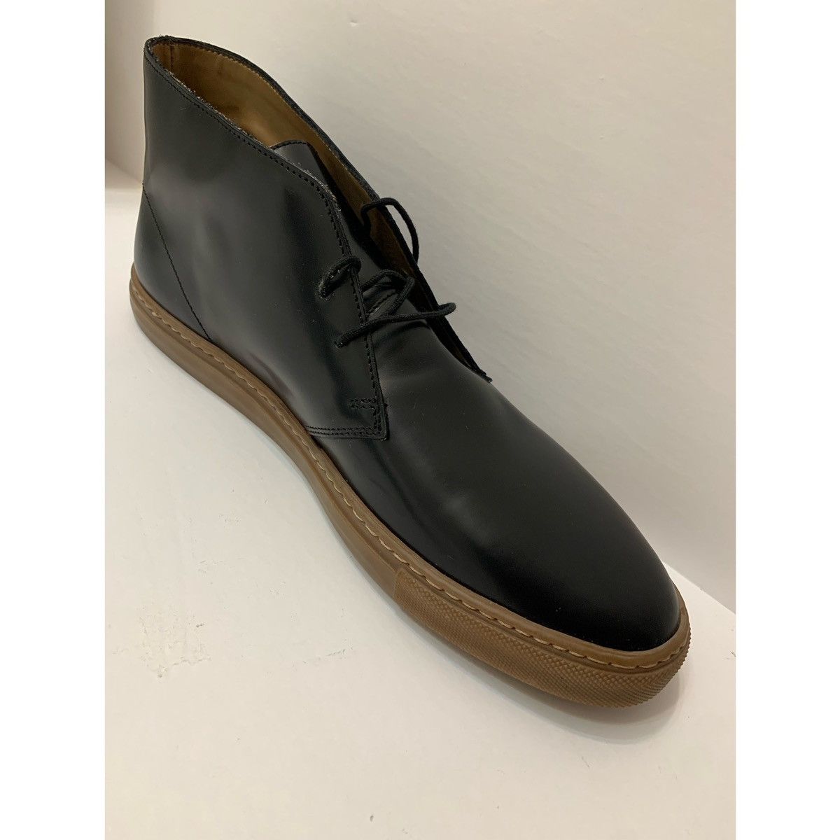 Common Projects COMMON PROJECTS CHUKKA SHINY BLACK BOOT Size US 9 / EU 42 - 3 Thumbnail