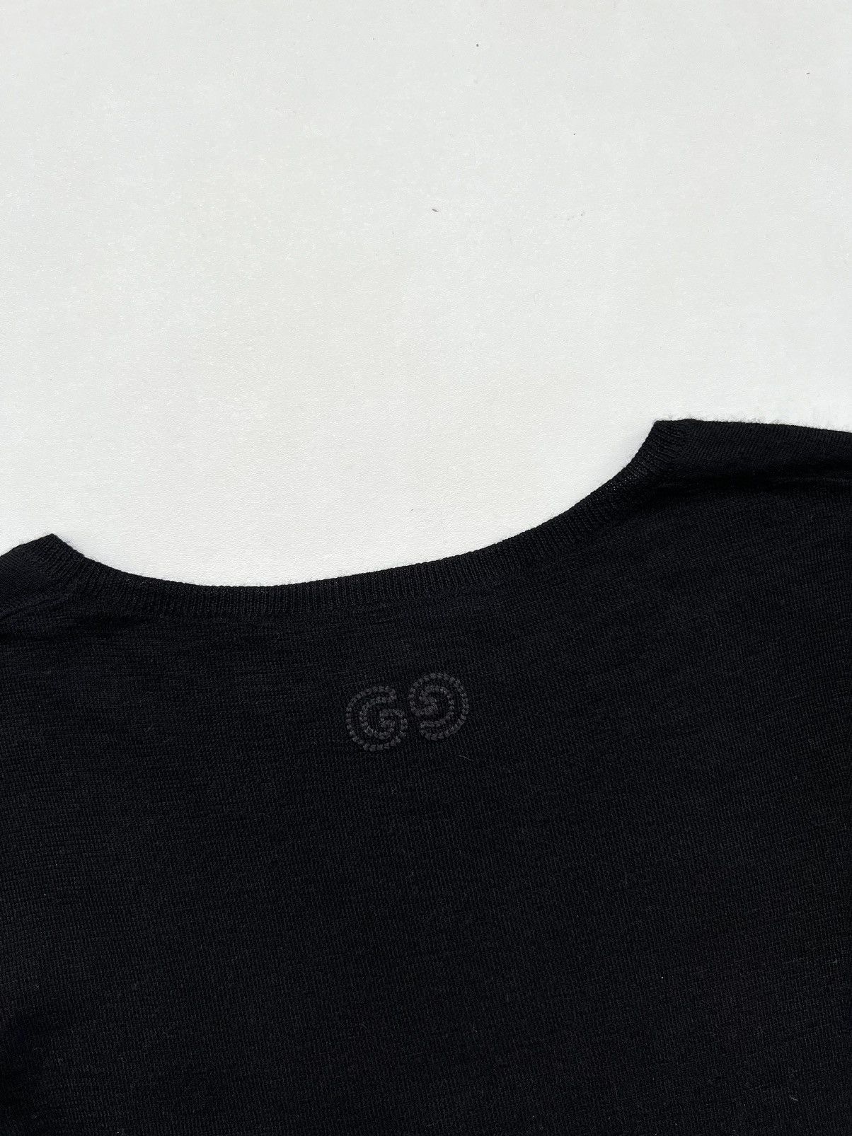 Gucci Gucci Cashmere/Silk Black U Neck Top Size S / US 4 / IT 40 - 17 Thumbnail