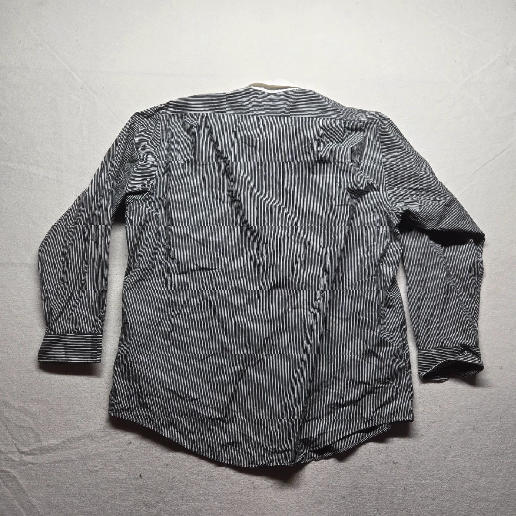 Brooks Brothers VINTAGE Brooks Brothers Dress Shirt Men Large Black White Stripe Long Sleeve Button-Down Non-Iron 17 Size US XL / EU 56 / 4 - 7 Thumbnail