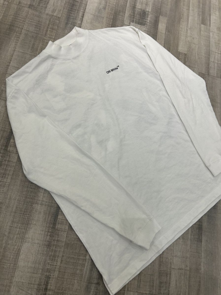 Off-White Off-White Caravaggio Arrow Long-Sleeve Tee Size US M / EU 48-50 / 2 - 2 Thumbnail