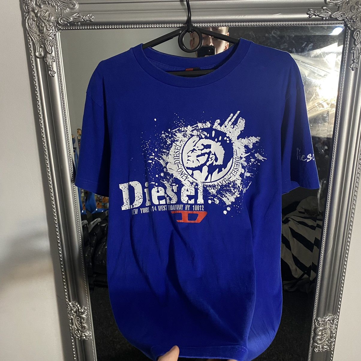 Diesel Diesel T-Shirt Big Logo Japan Style Vintage Y2K Size US L / EU 52-54 / 3 - 3 Thumbnail