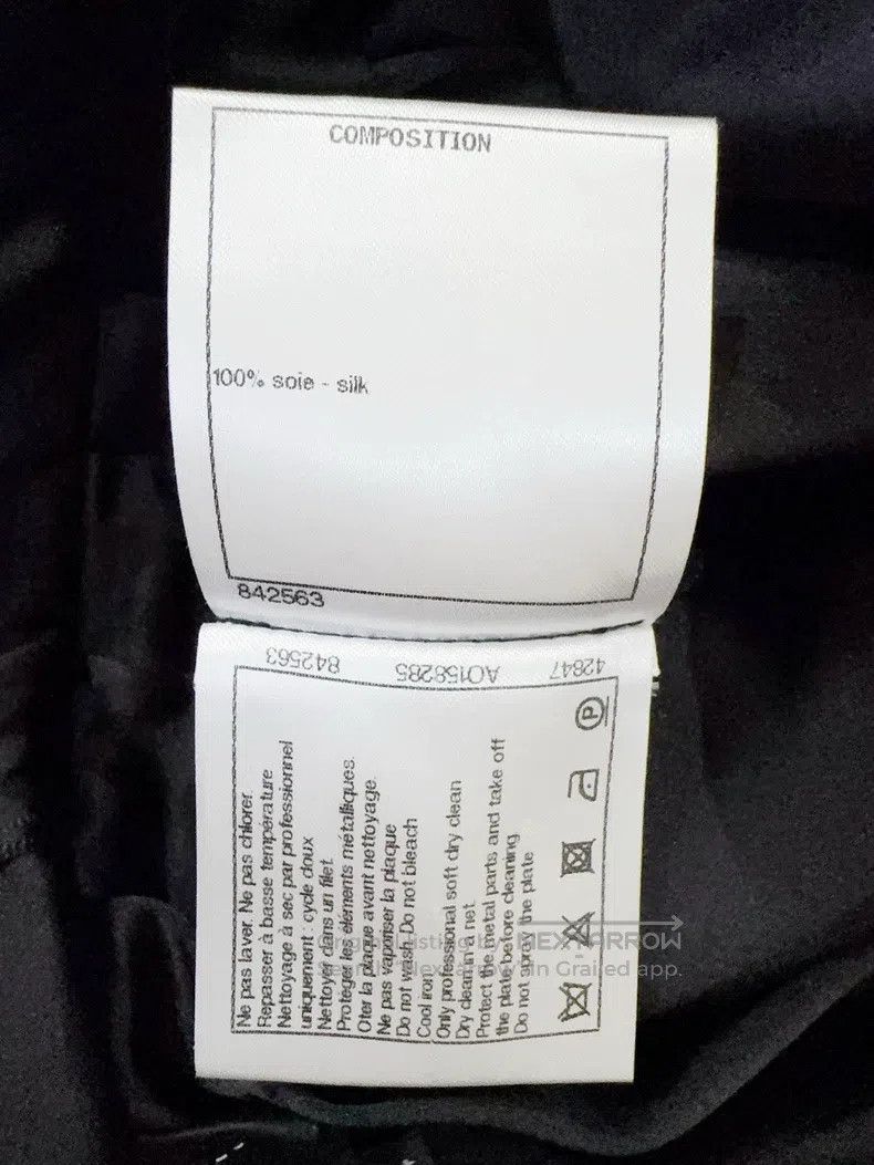 Chanel Chanel 20s Roof Series Black Pleated Skirt Size 42" / US 20 - 6 Thumbnail
