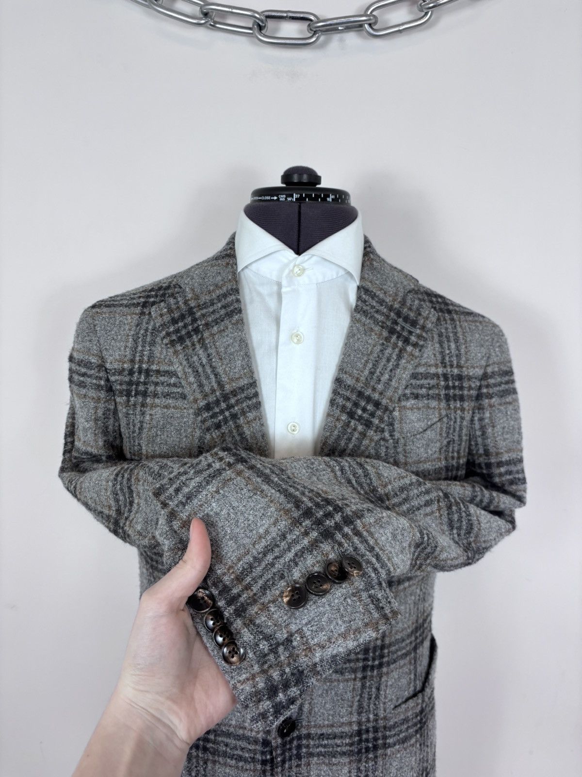 Luigi Bianchi Luigi Bianchi Sartoria Loro Piana Alpaca Wool Blazer Jacket Size 40R - 10 Thumbnail
