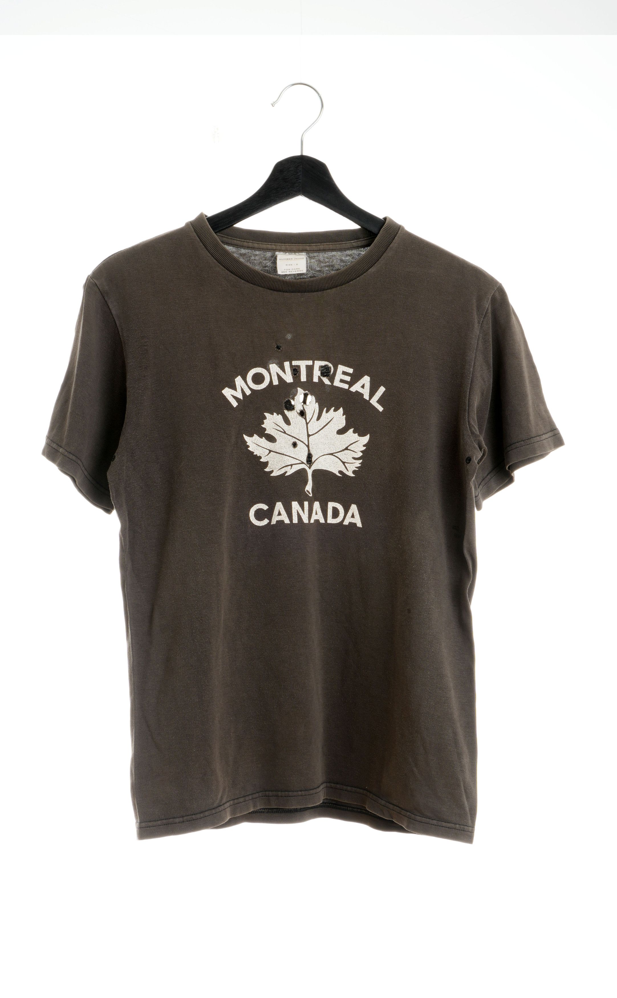 Number (N)ine Original SS01 "Montreal Canada" Time Migration Tee Size US M / EU 48-50 / 2 - 2 Thumbnail
