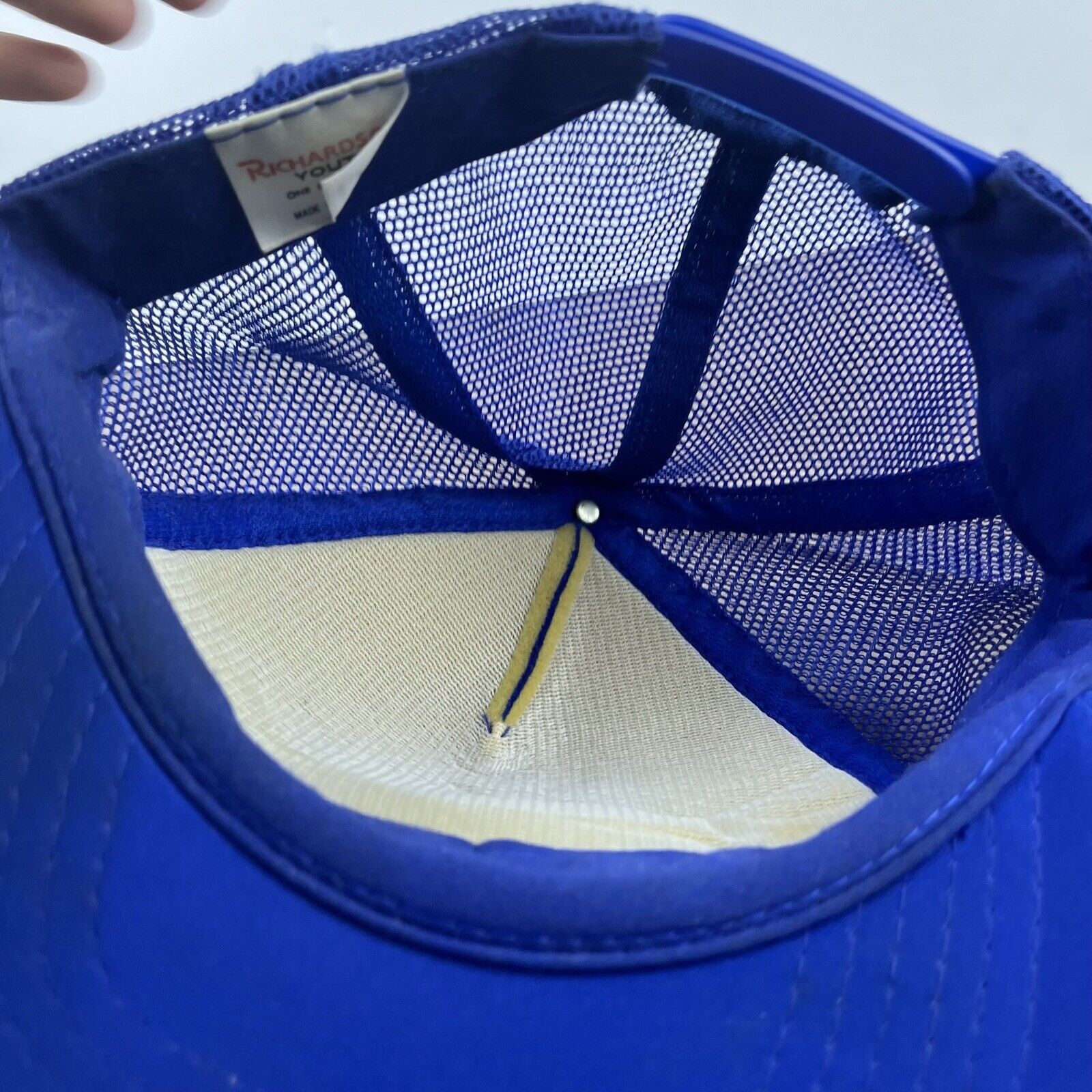 Other Bear Creek Hat Pony League Baseball Snapback Hat Blue Adjust Size ONE SIZE - 11 Thumbnail