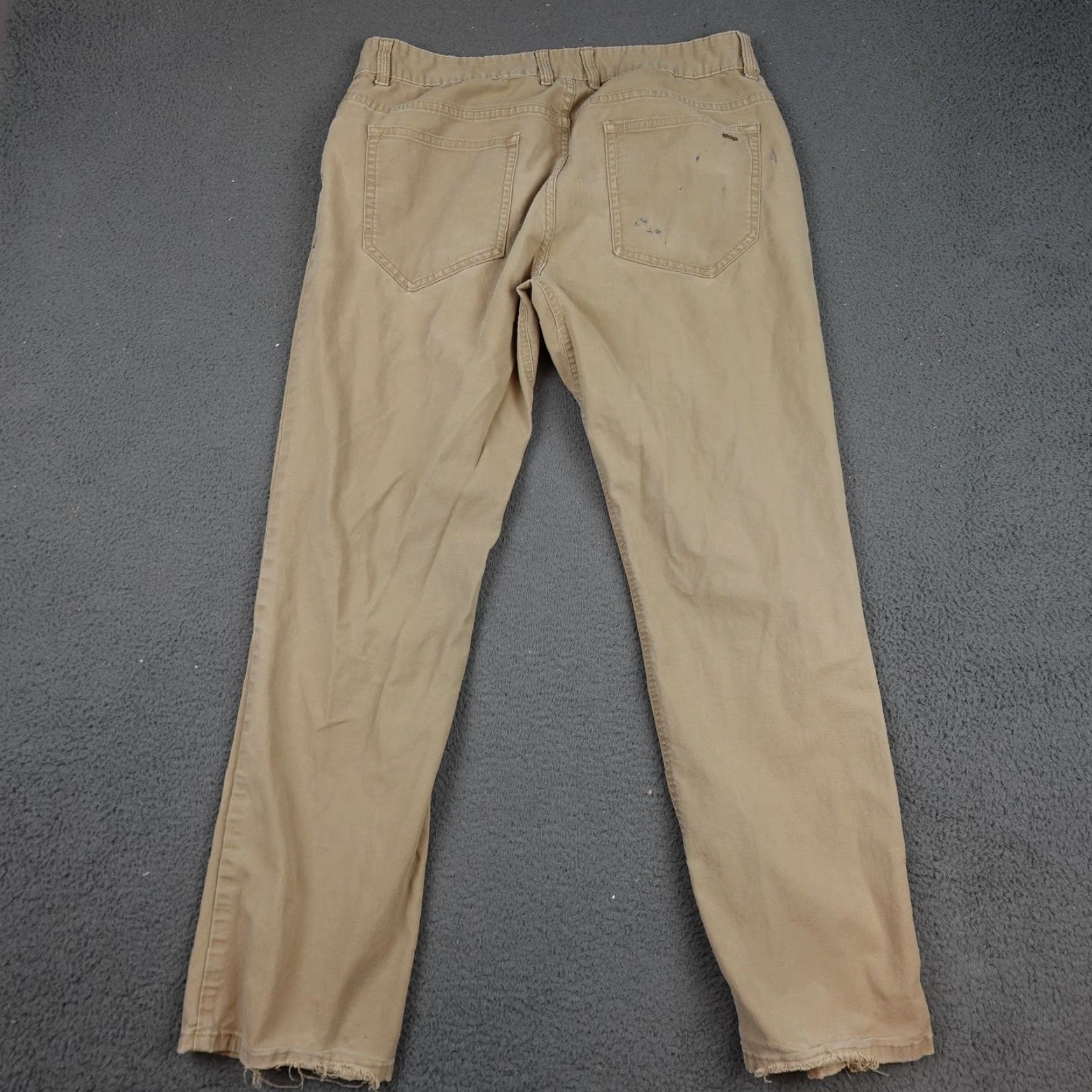 Vintage Stio Pants Mens 35x30 Beige Khaki Outdoor Workwear Paint Stains Size US 35 - 7 Thumbnail