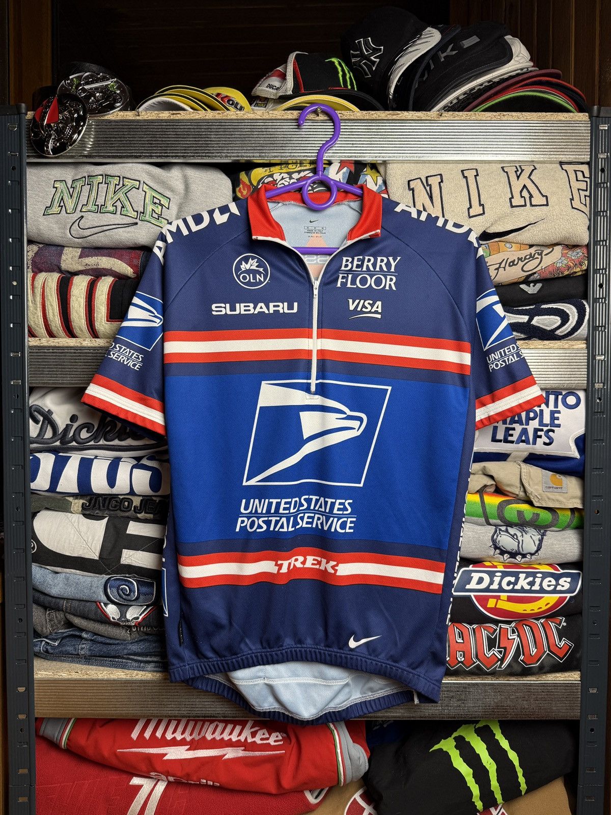 Other USPS Cycling Jersey Nike Subaru Trek Pockets Half-Zip Size US M / EU 48-50 / 2 - 1 Thumbnail