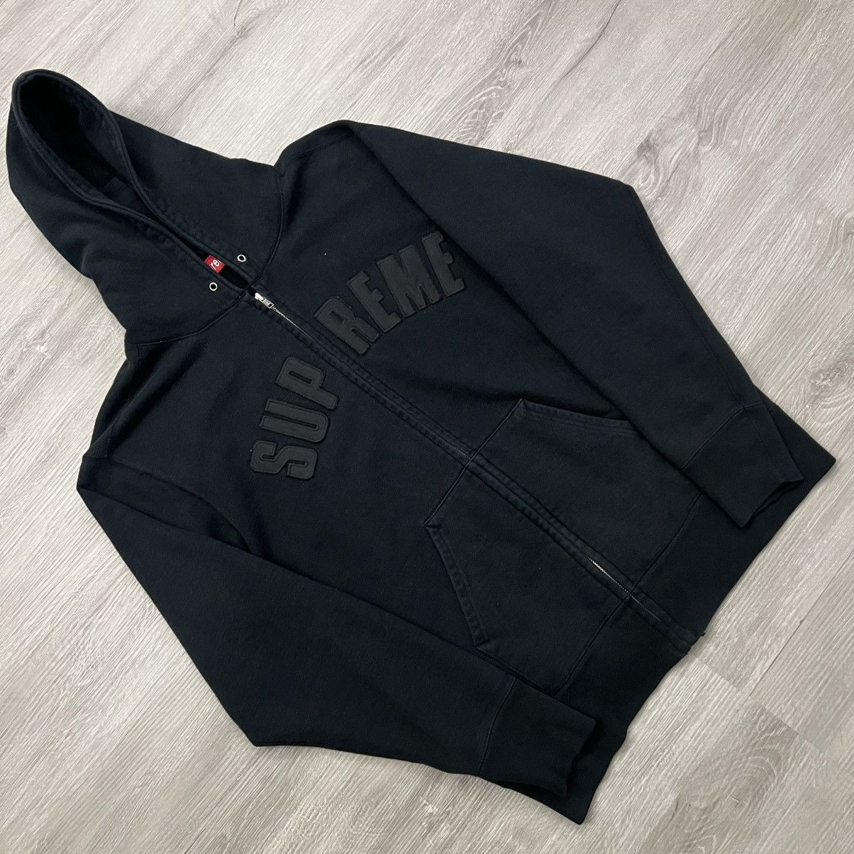 Supreme Supreme 3M Reflective Logo Thermal Zip Up Hoodie FLAGS USA