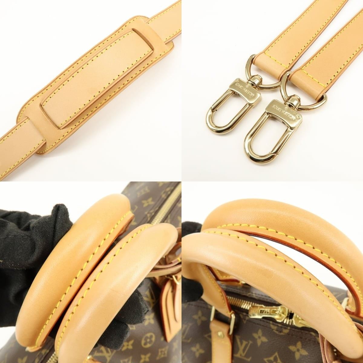 Louis Vuitton Louis Vuitton Monogram Keepall Bandouliere 50 Duffle Bag Size ONE SIZE - 4 Thumbnail