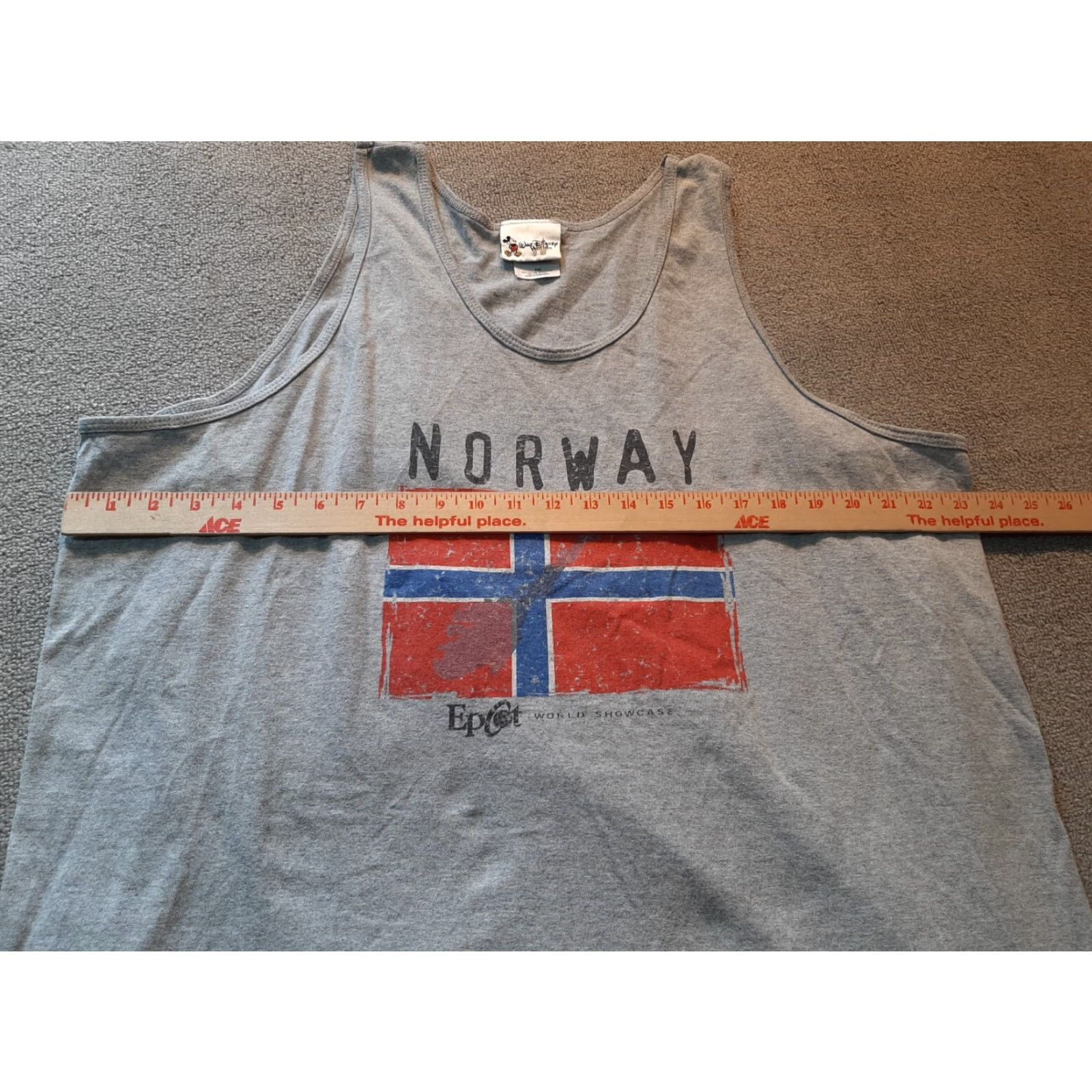 Disney Disney Epcot World Showcase Norway Mens XXL sleeveless shirt Gray Size US XXL / EU 58 / 5 - 5 Thumbnail